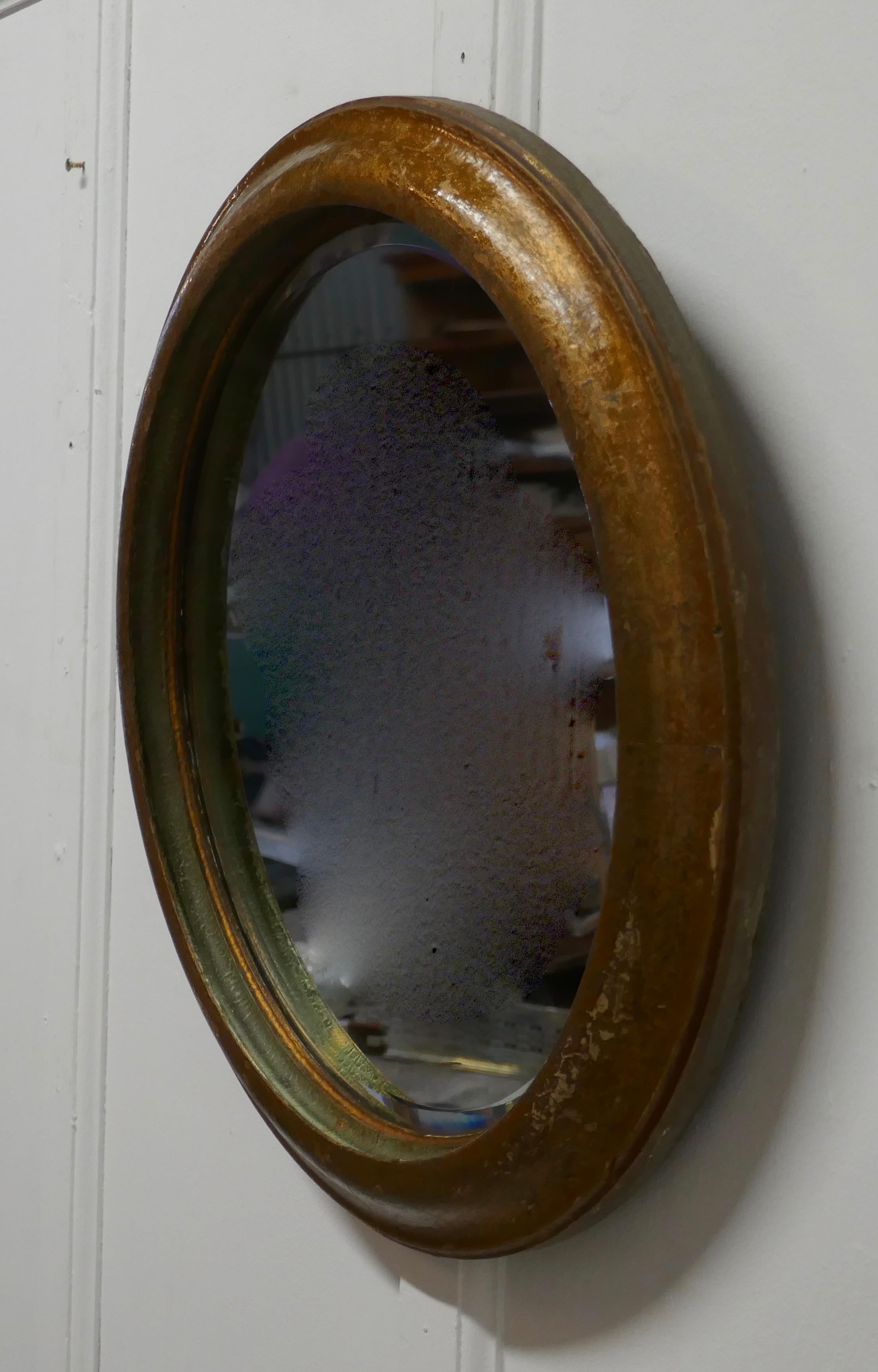 19th Century Round French Wall Mirror 1