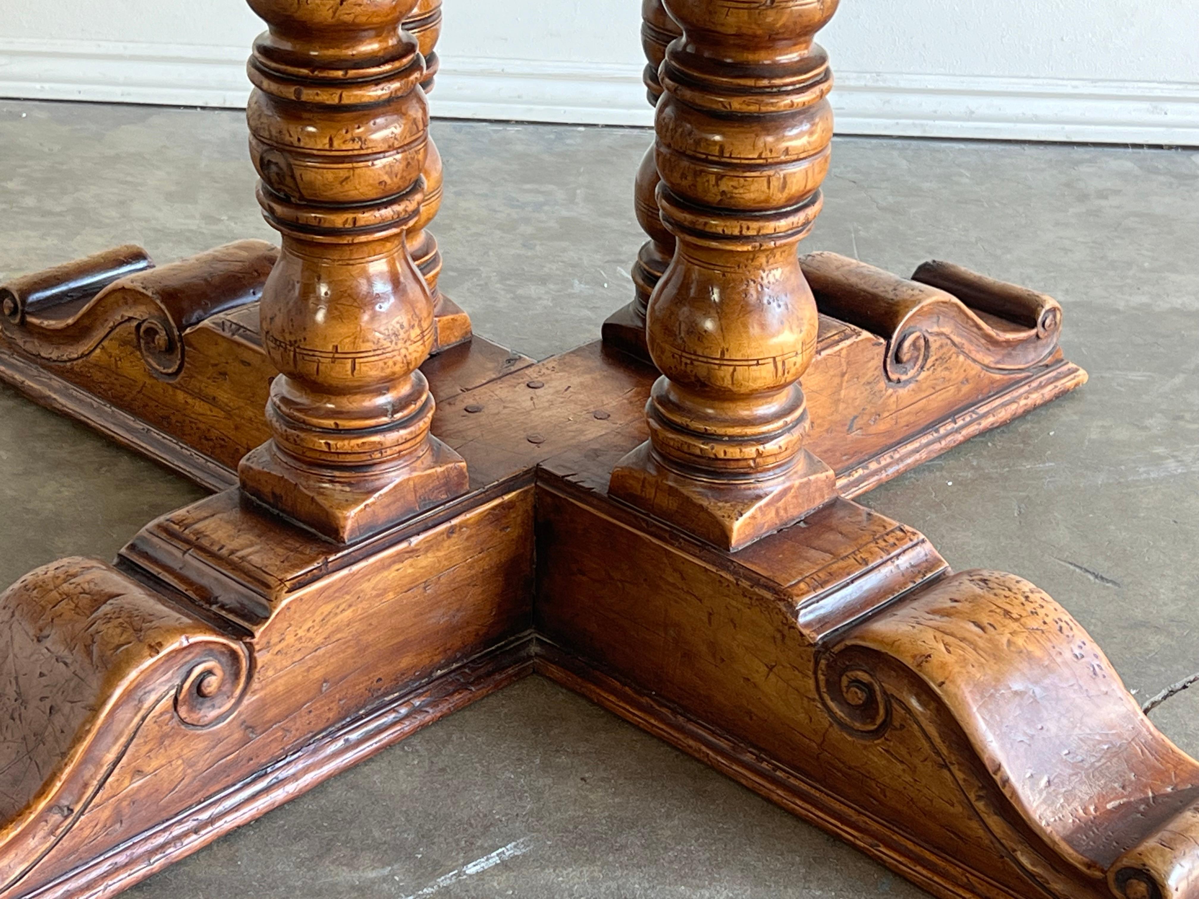 Inlay 19th Century Round Inlaid Dining Table