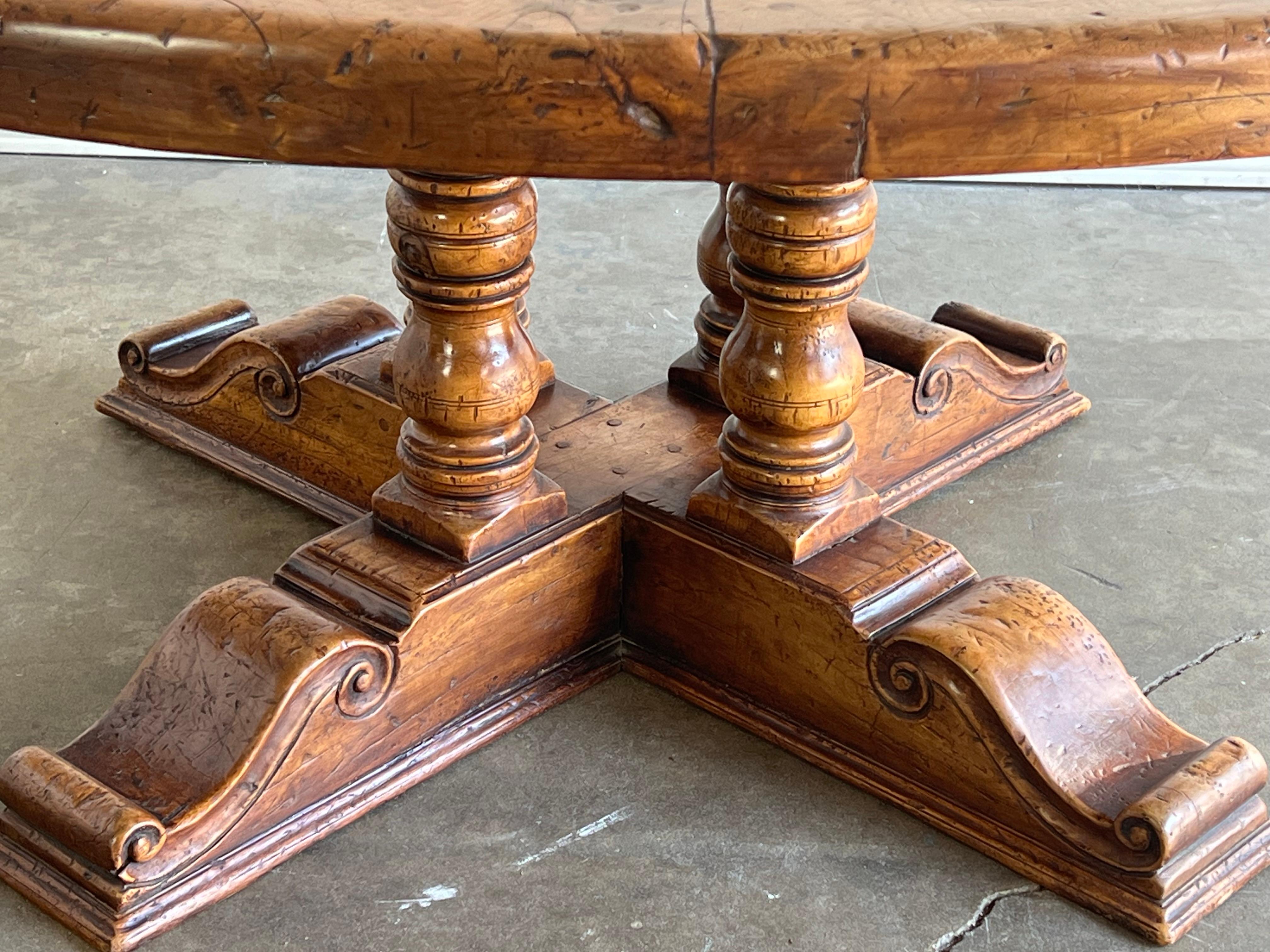 Late 19th Century 19th Century Round Inlaid Dining Table