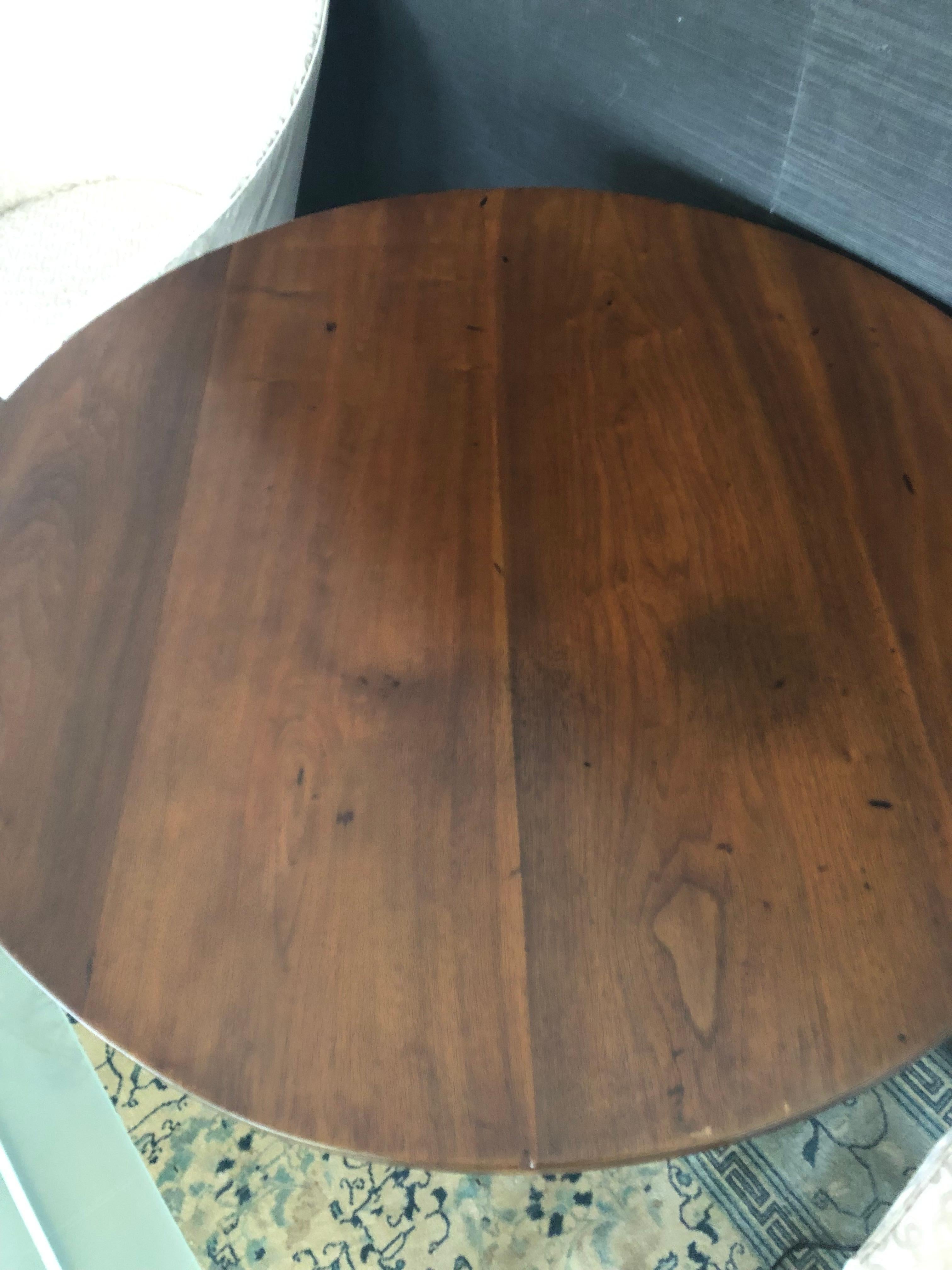 19th Century Round Mahogany Tilt Top Dining Wine Tasting Table For Sale 5