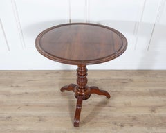 19th Century Round Mahogany Tilt-Top Pedestal Table