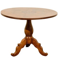 19th Century Round Pedestal Italian Table