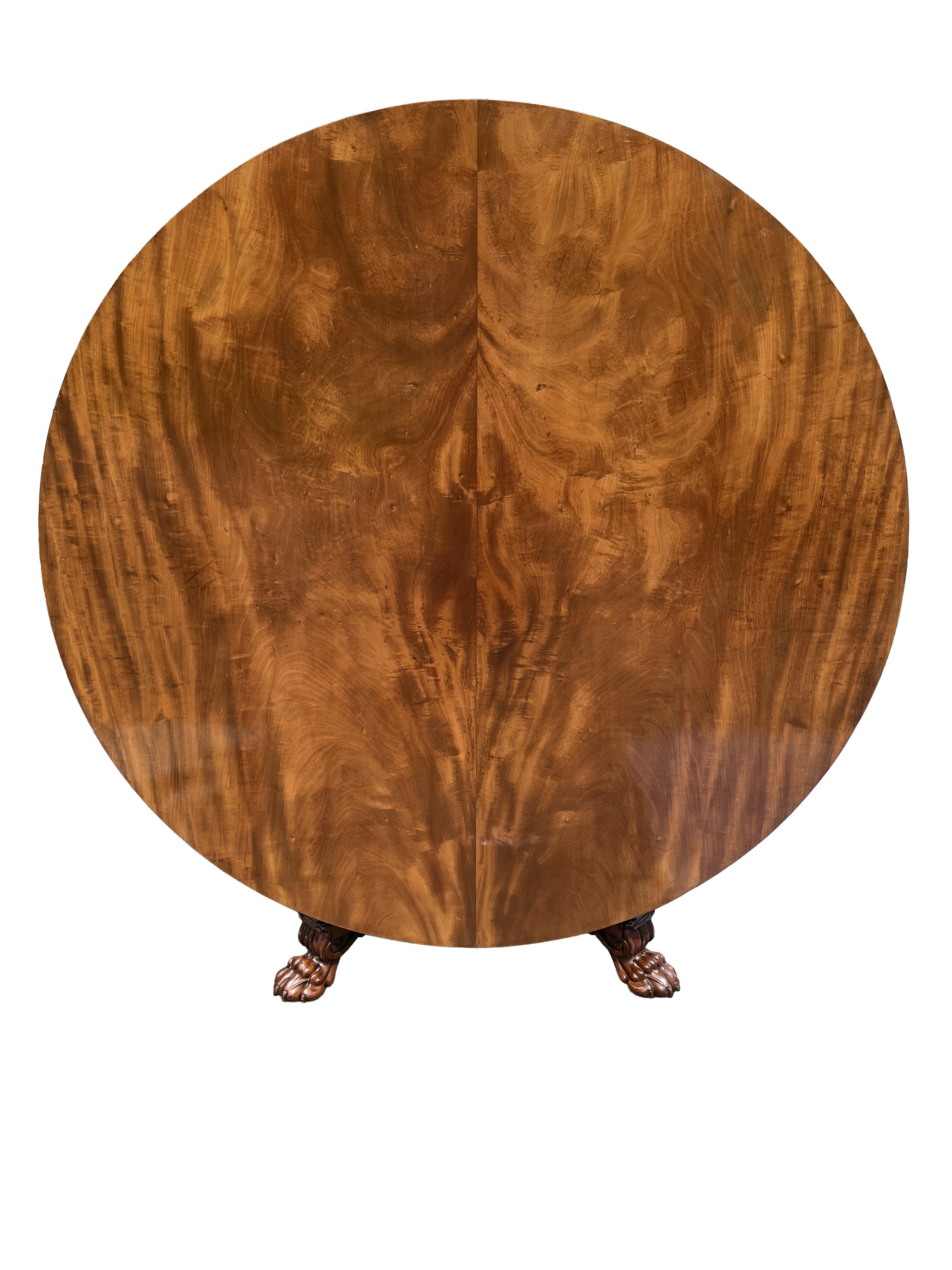 19th Century Round Regency Dining Table en venta 1