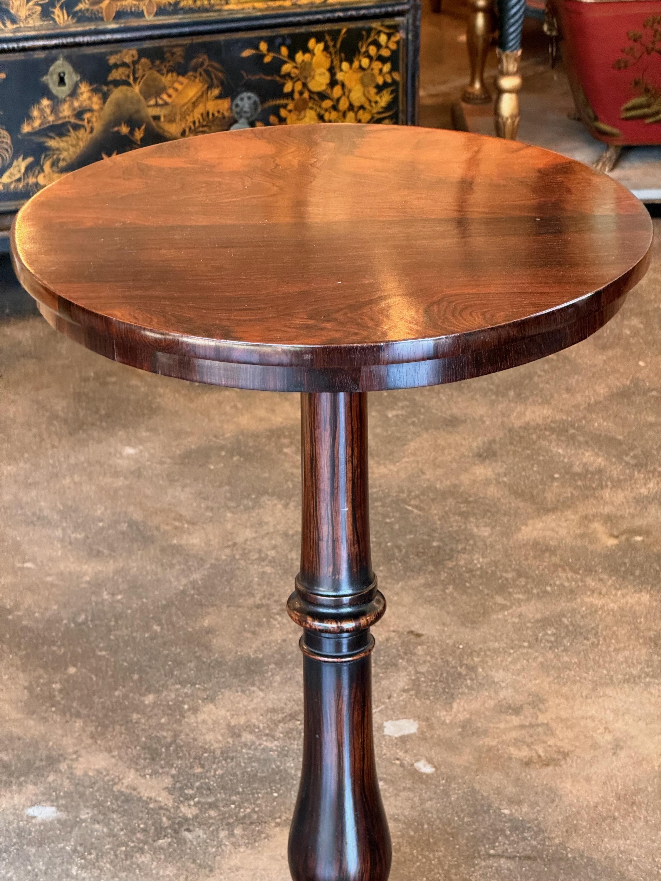 19th Century Round Rosewood Table 1