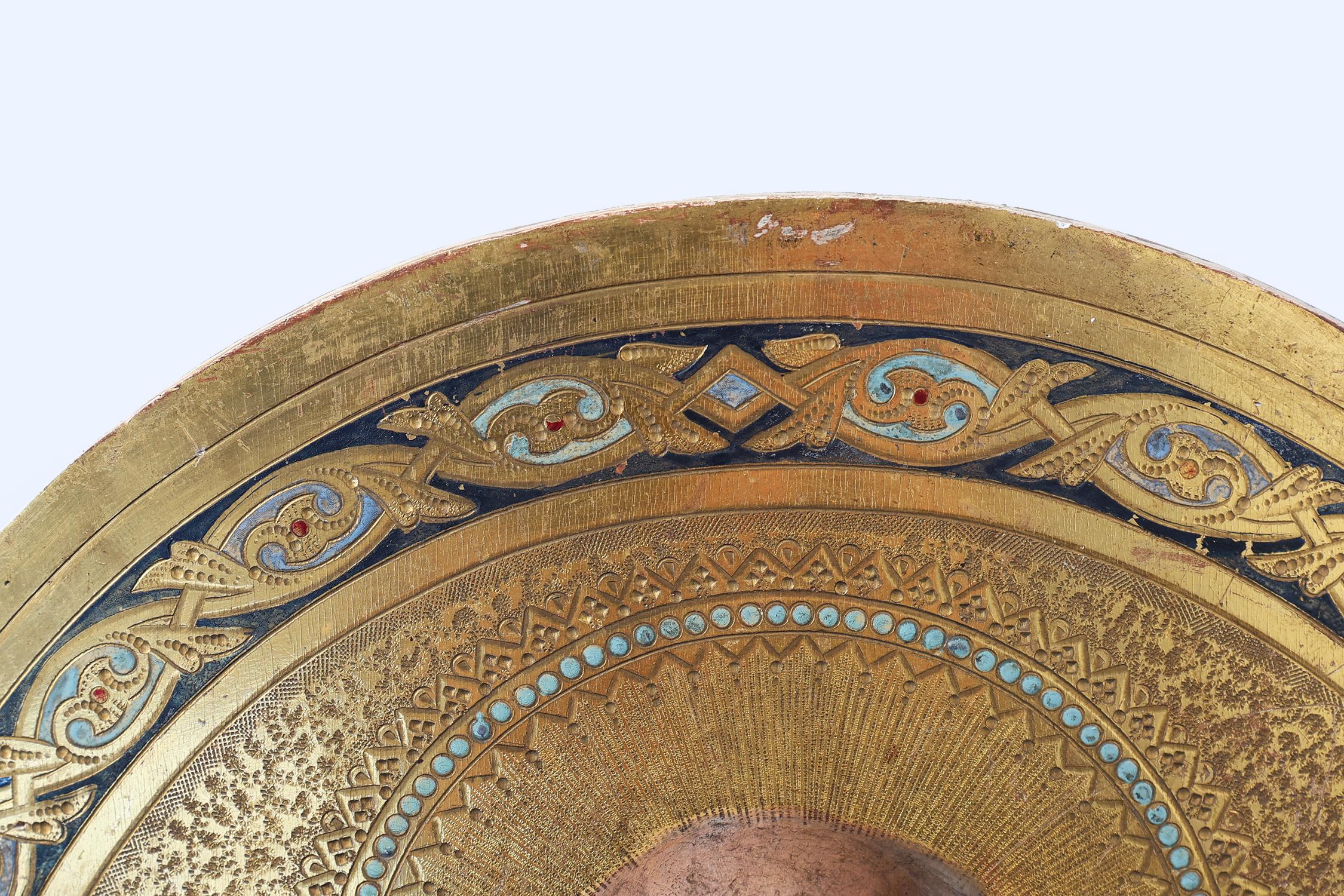19th Century round Russian Icon of the 