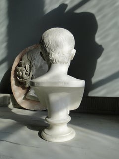 19th Century Royal Copenhagen Eneret Bust Representing Augustus