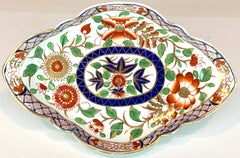 19th Century Royal Crown Derby 'Indian Tree' Pattern Quatrefoil Shape Dish