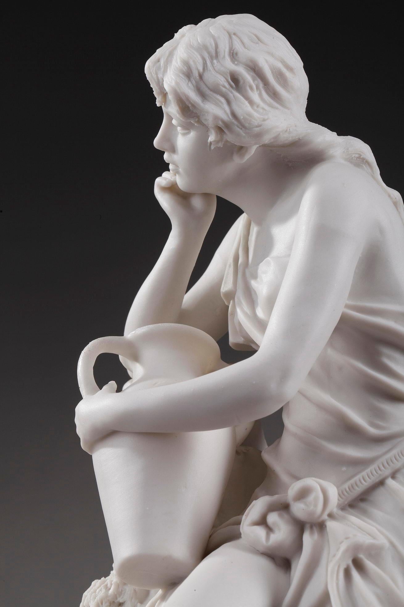 19th Century Royal Dux Bohemia Woman with Amphora 5