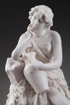 19th Century Royal Dux Bohemia Woman with Amphora