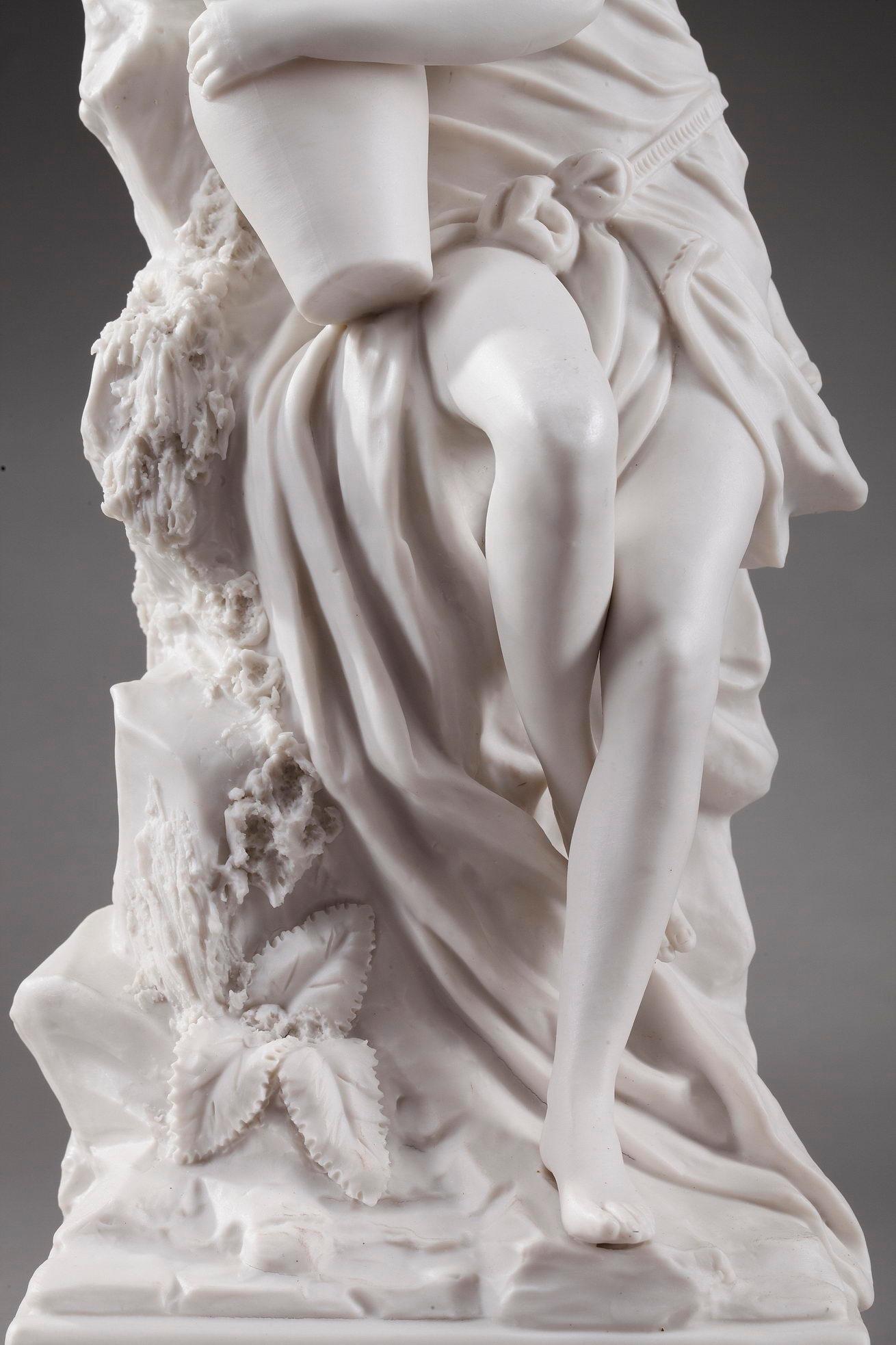 Art Nouveau 19th Century Royal Dux Bohemia Woman with Amphora