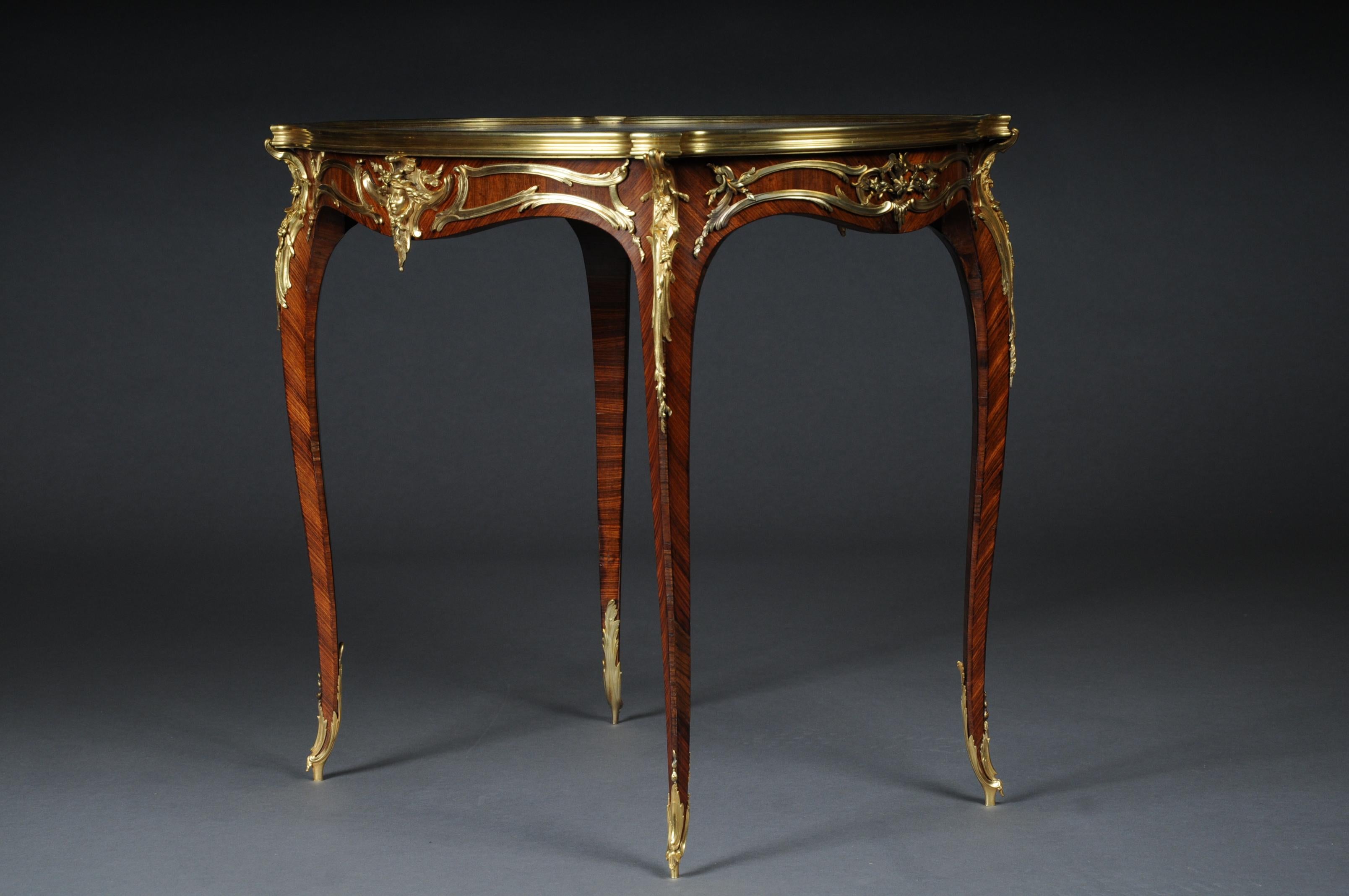 French 19th Century Royal Side Table Francois Linke, Paris. Signed For Sale