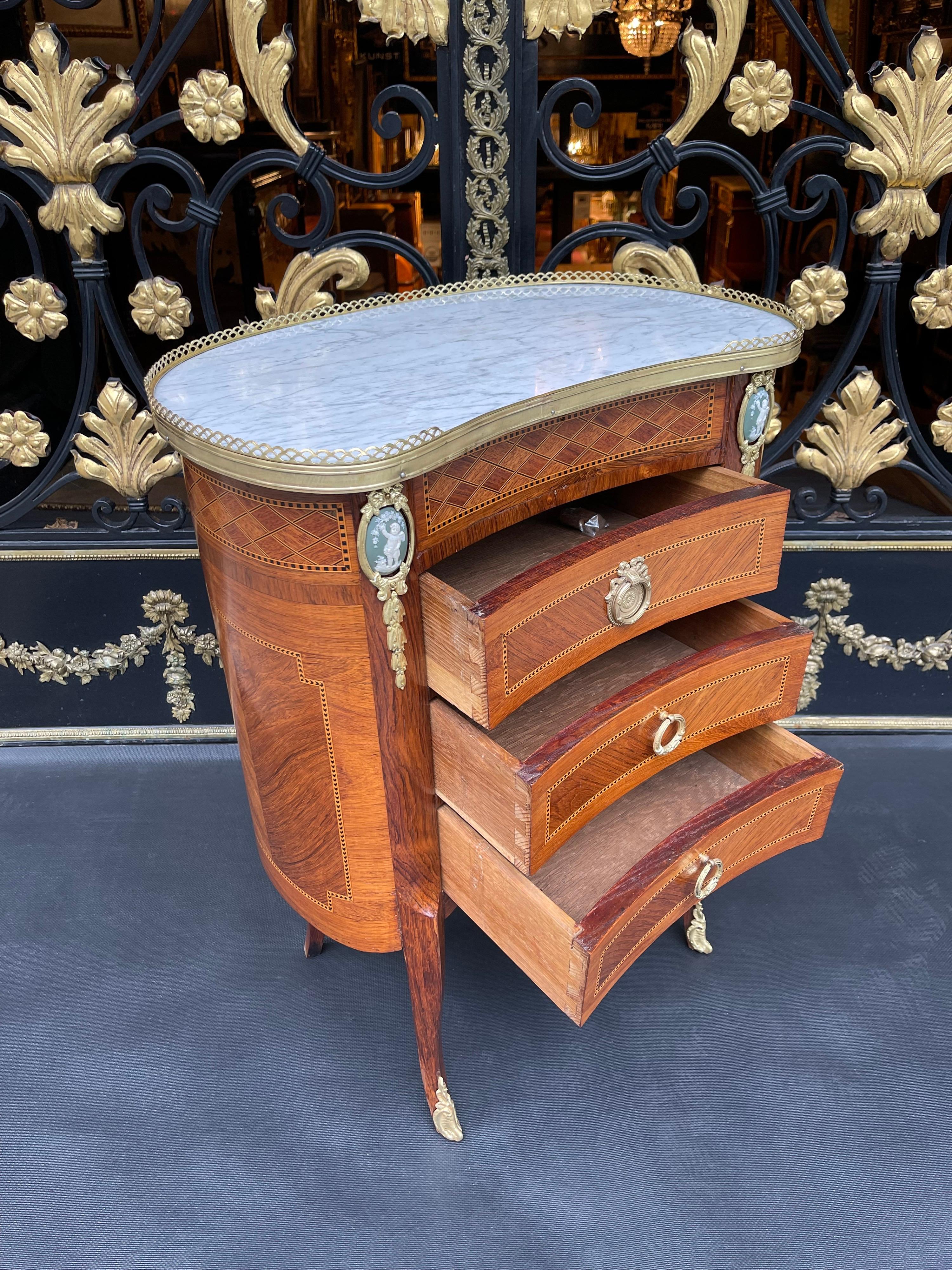19th Century Royal Side Table, Paris, Fire-Gilded, Louis XV 9