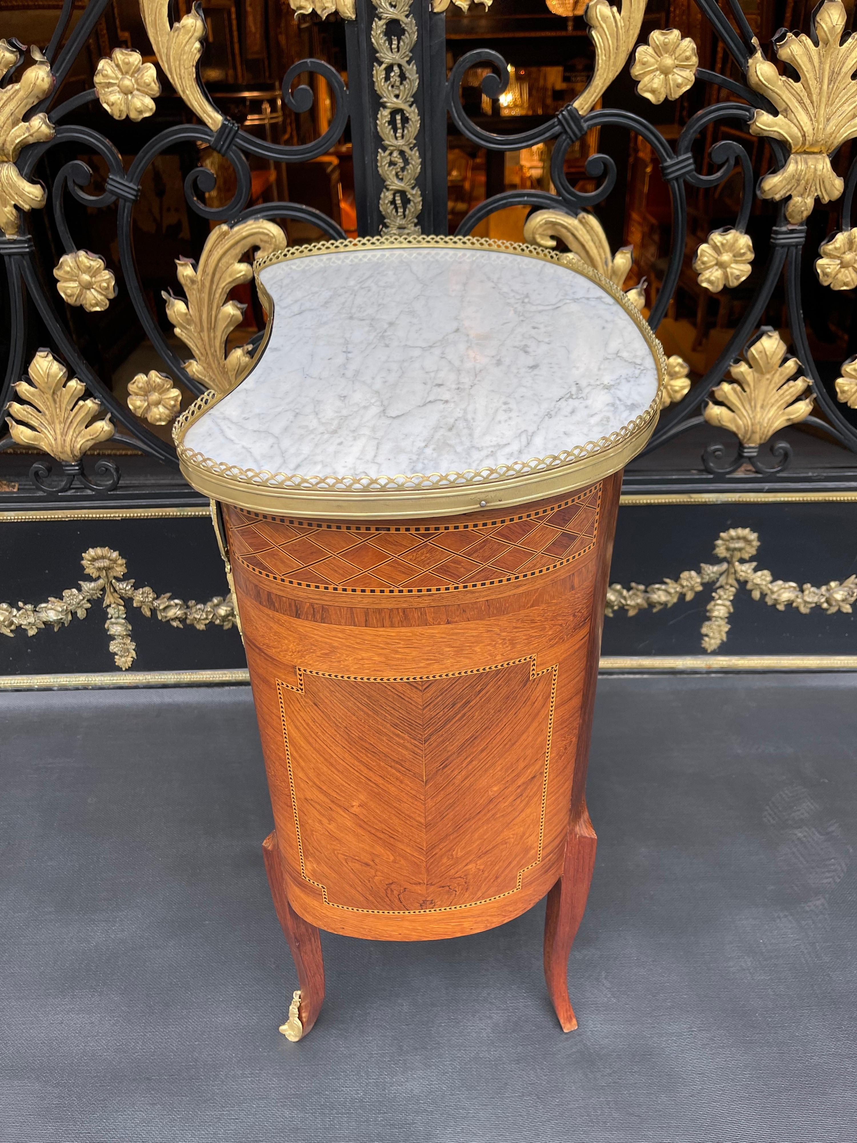 Brass 19th Century Royal Side Table, Paris, Fire-Gilded, Louis XV