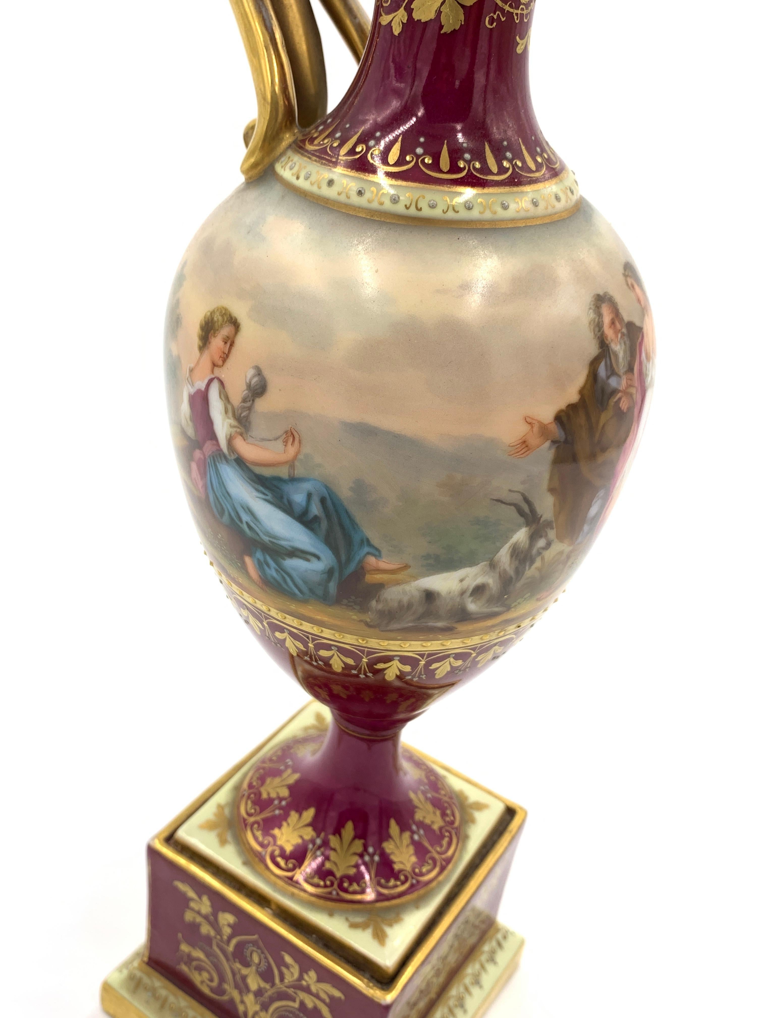 19th Century Royal Vienna Ewer For Sale 2