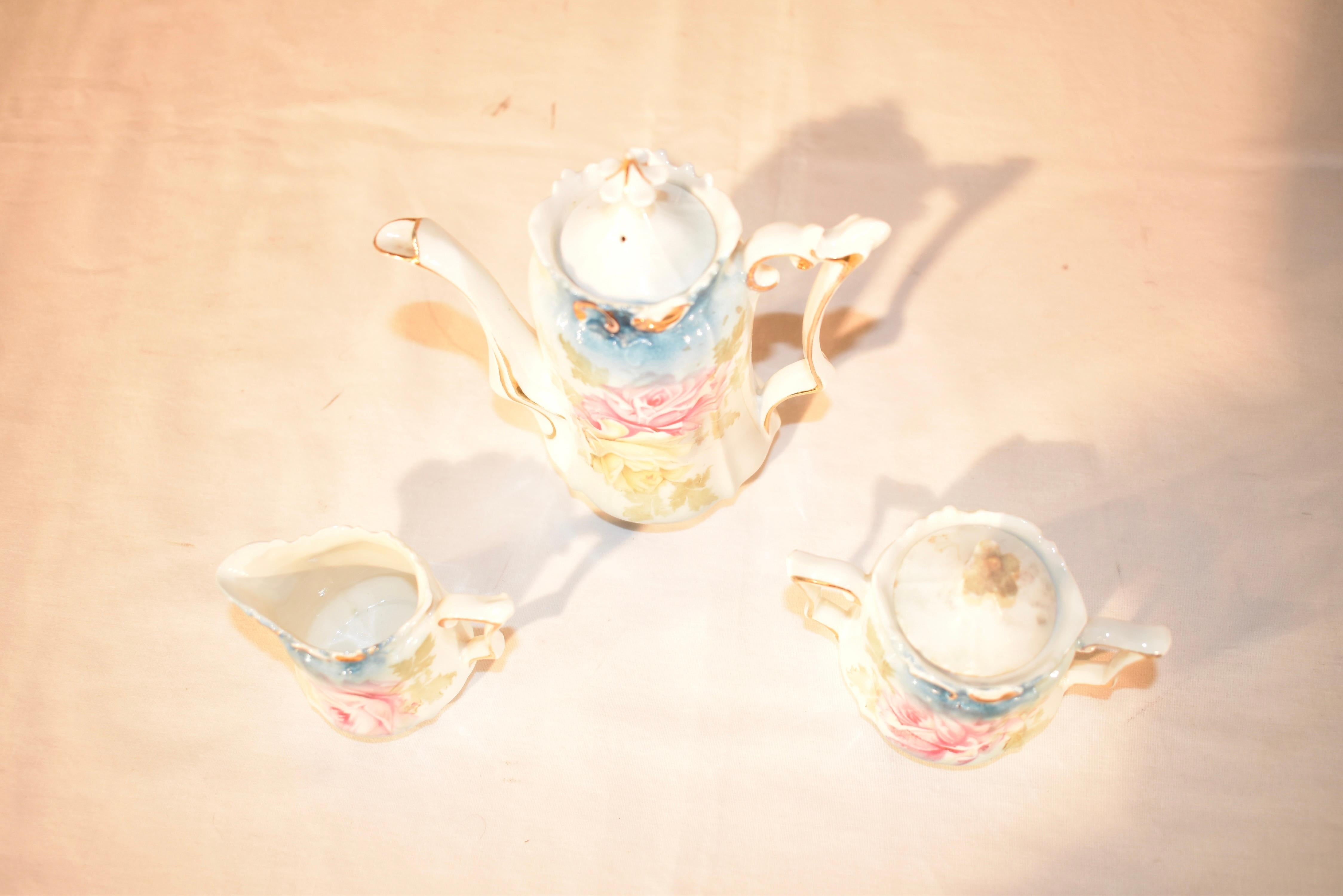Ceramic 19th Century R.S. Prussia Children's Tea Set For Sale