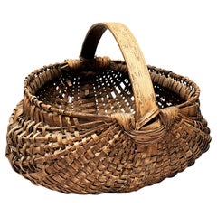 19th century Rural Egg Collection Buttocks Basket