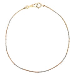 19th Century Russian 14ct Tri-Colour Gold Albert Chain, circa 1890