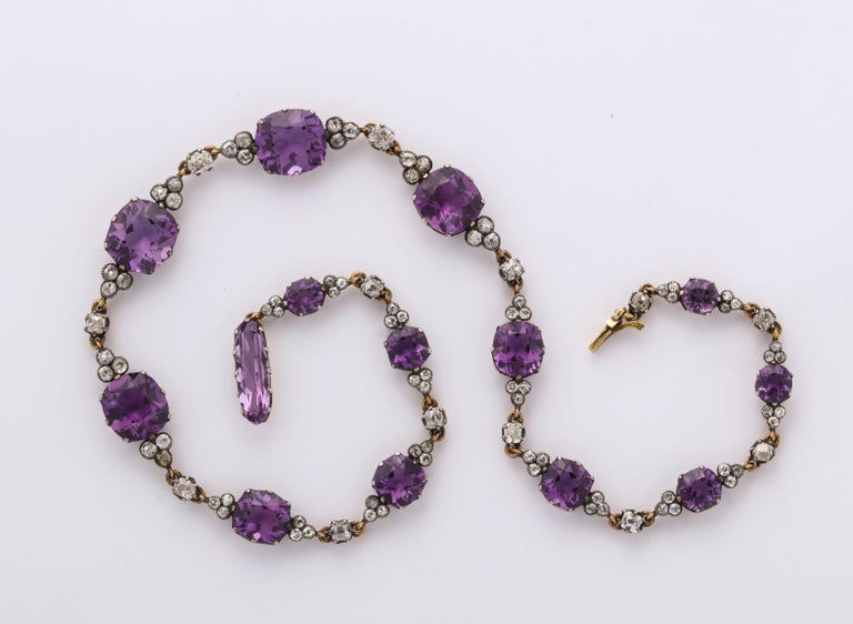 19th Century Russian Amethyst and Diamond Necklace For Sale at 1stDibs ...