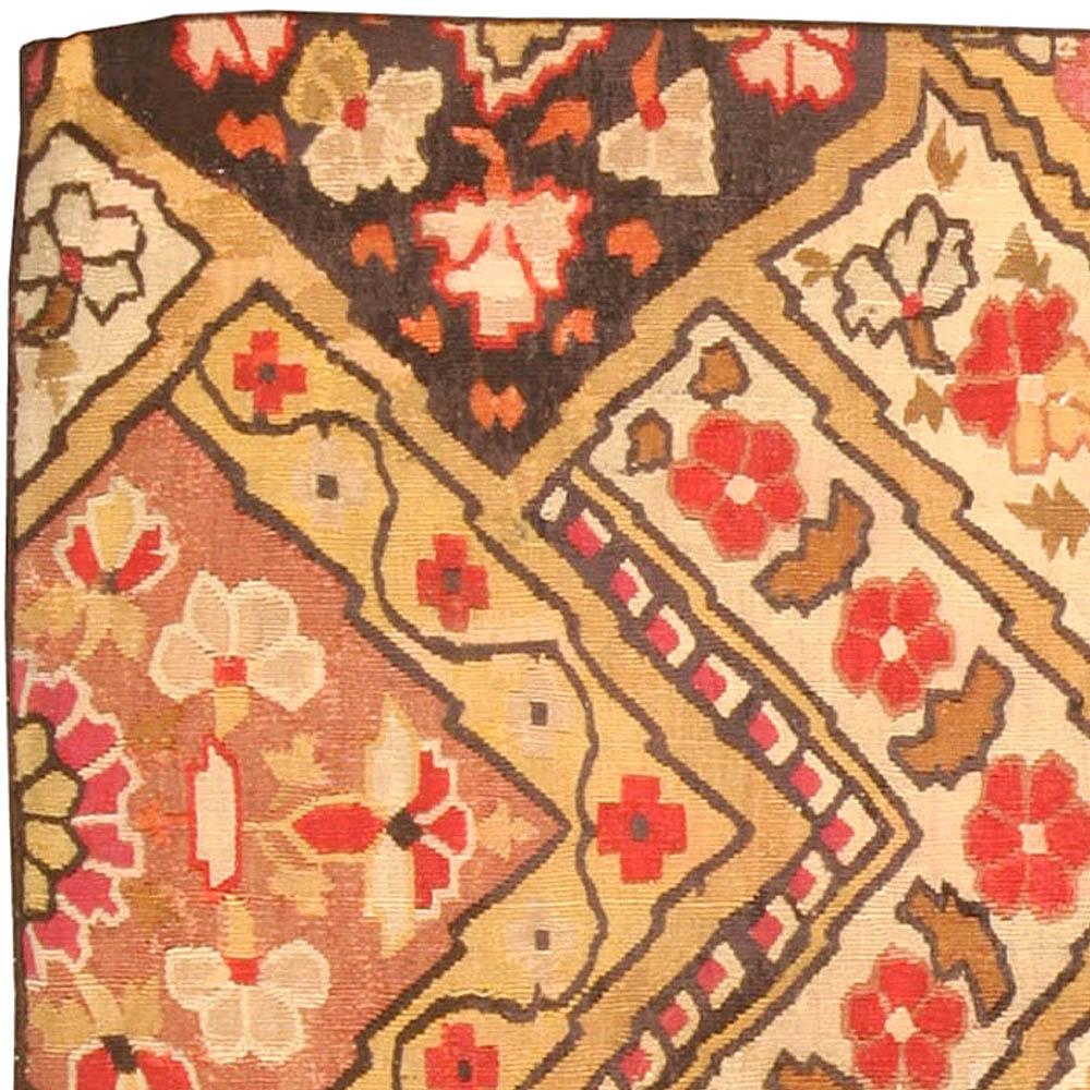19th Century Russian Bessarabian Carpet 'Fragment' In Good Condition For Sale In New York, NY