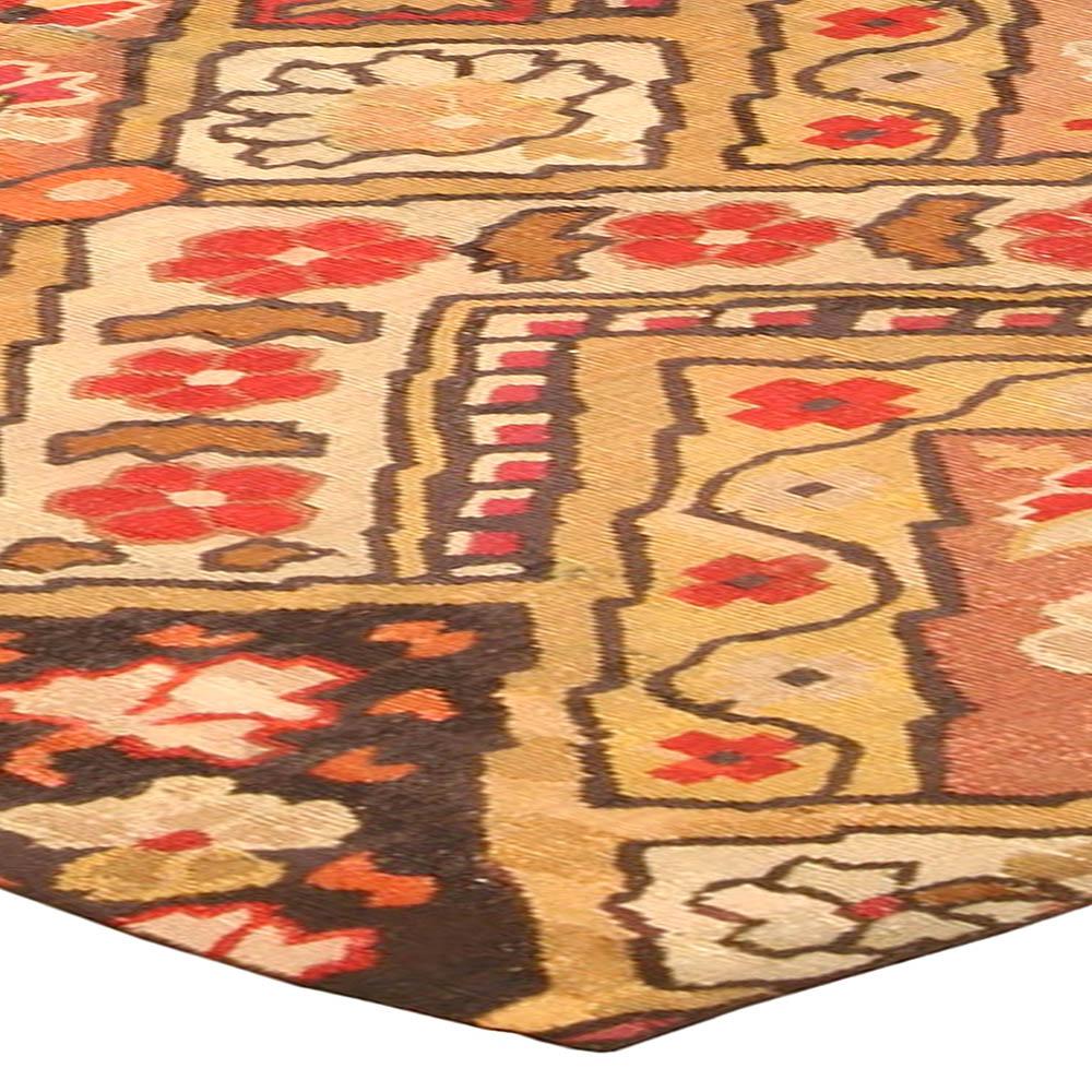Wool 19th Century Russian Bessarabian Carpet 'Fragment' For Sale