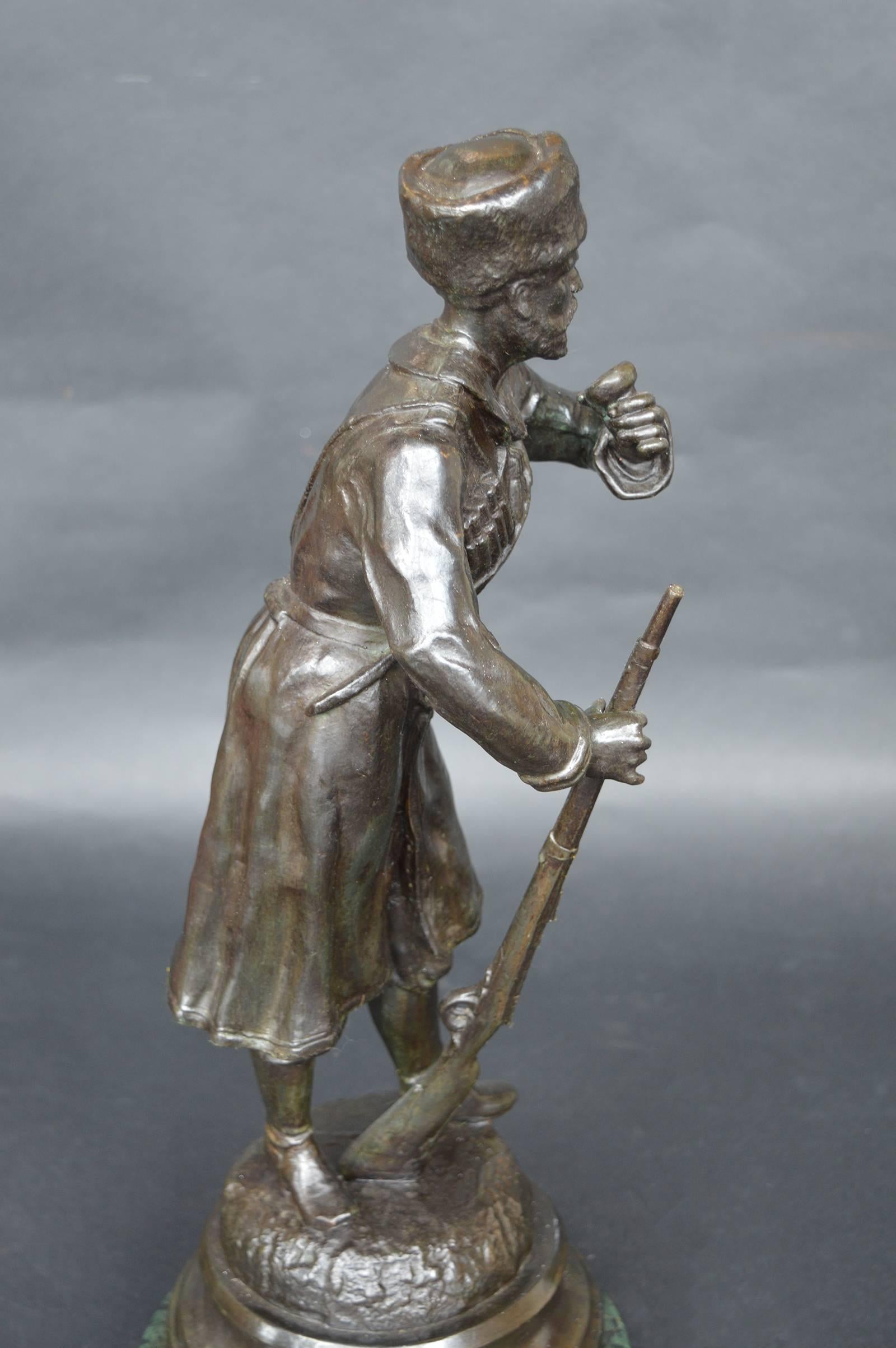 Russe Sculpture russe en bronze du 19e siècle en vente