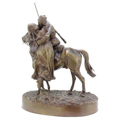 Farewell « The Cassack » en bronze russe du 19ème siècle, Vasiliy Grachev, vers 1880