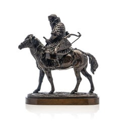 19th Century Russian Bronze 'the Messenger', Evgeniy Lanceray, circa 1880
