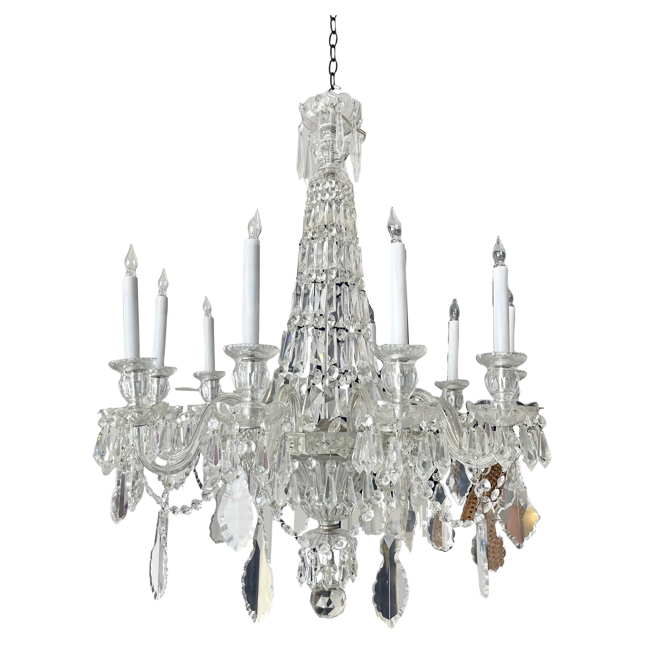 19th Century Russian Crystal Chandelier