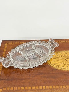 19th Century Russian Crystal Cut Set Wit Castellated Rims