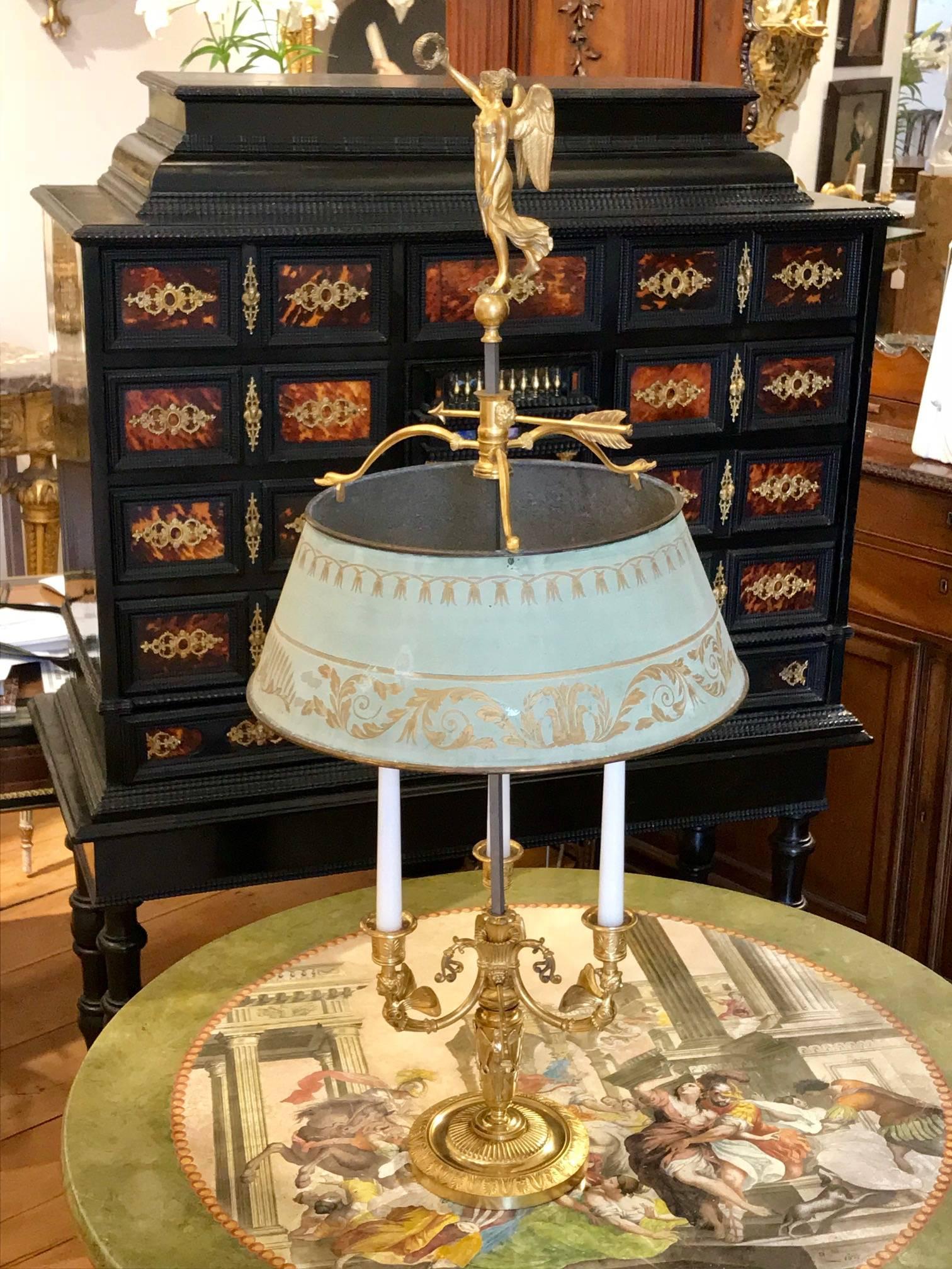 Neoclassical 19th Century Russian Empire Ormolu Bouillotte Lamp