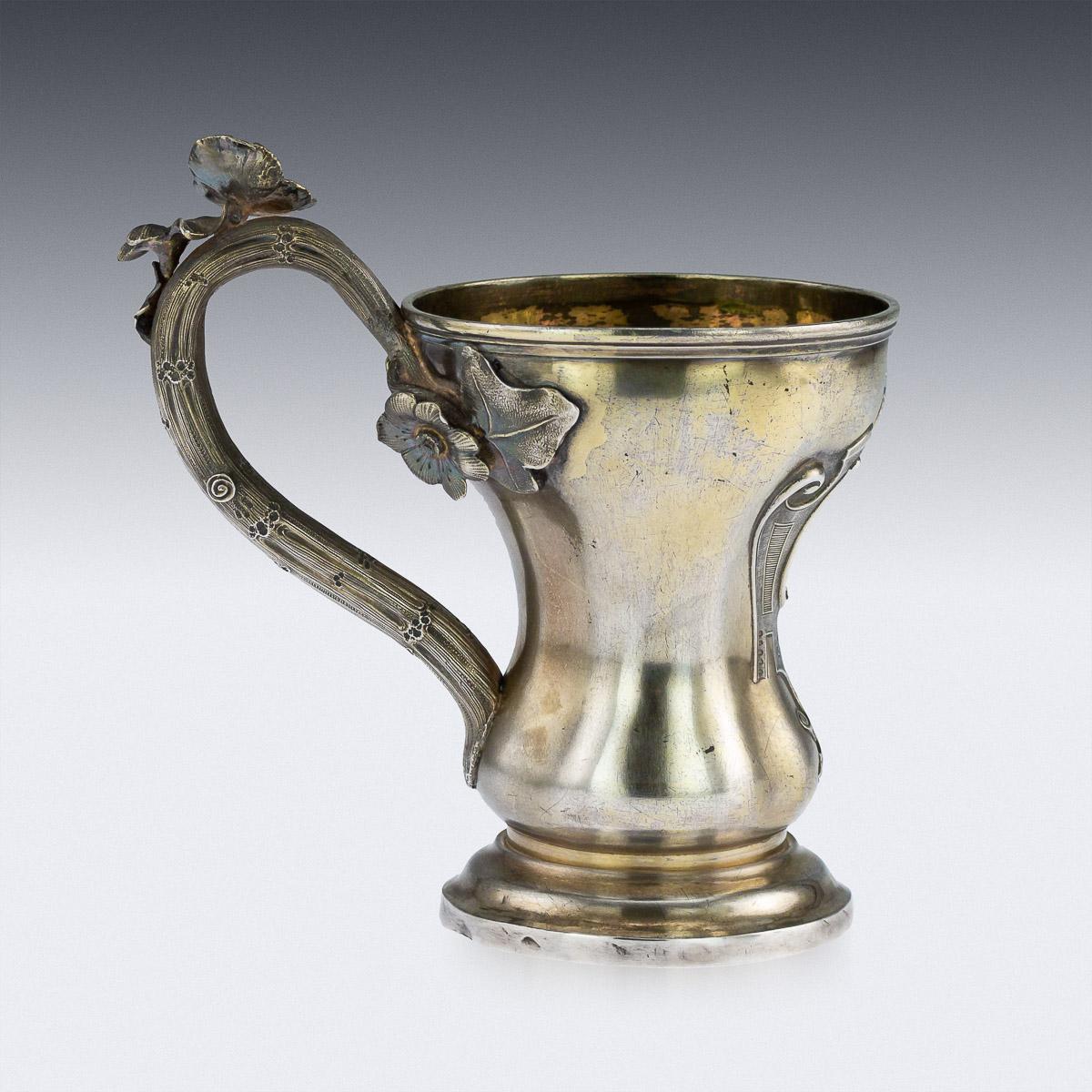19th Century Russian Empire Solid Silver-Gilt Cup, St-Petersburg, circa 1849 In Good Condition In Royal Tunbridge Wells, Kent