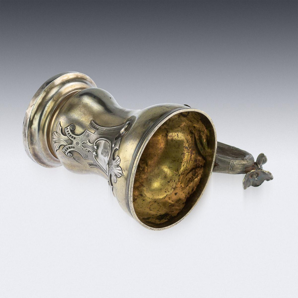 19th Century Russian Empire Solid Silver-Gilt Cup, St-Petersburg, circa 1849 3