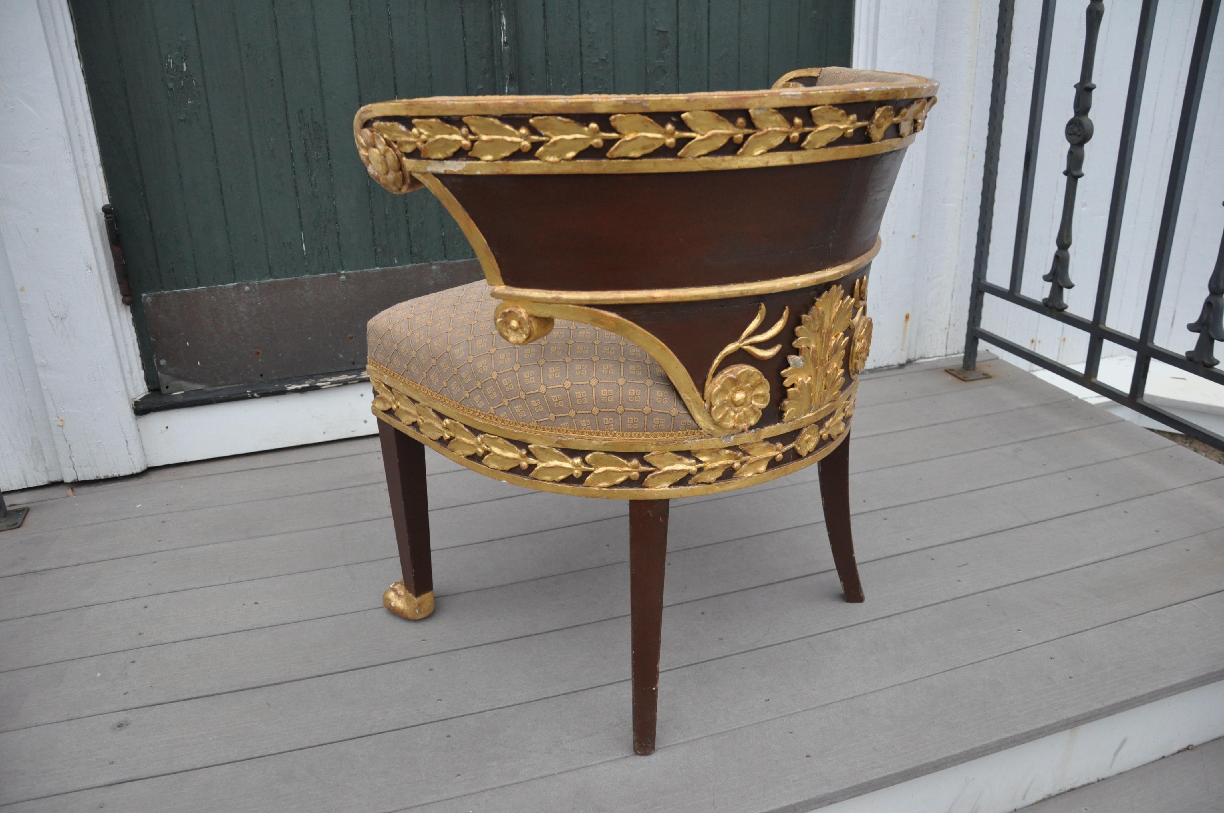 19th Century Russian Giltwood Armchair For Sale 4