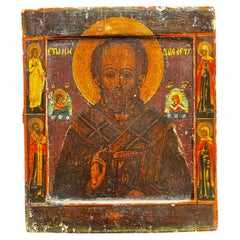 Icone russe del XIX secolo raffiguranti San Nicola