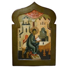 19th century Russian icon depicting st. Luke the Evangelist