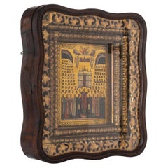19th Century Russian Icon in Shadowbox Frame