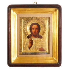 19th Century Russian Icon of Christ