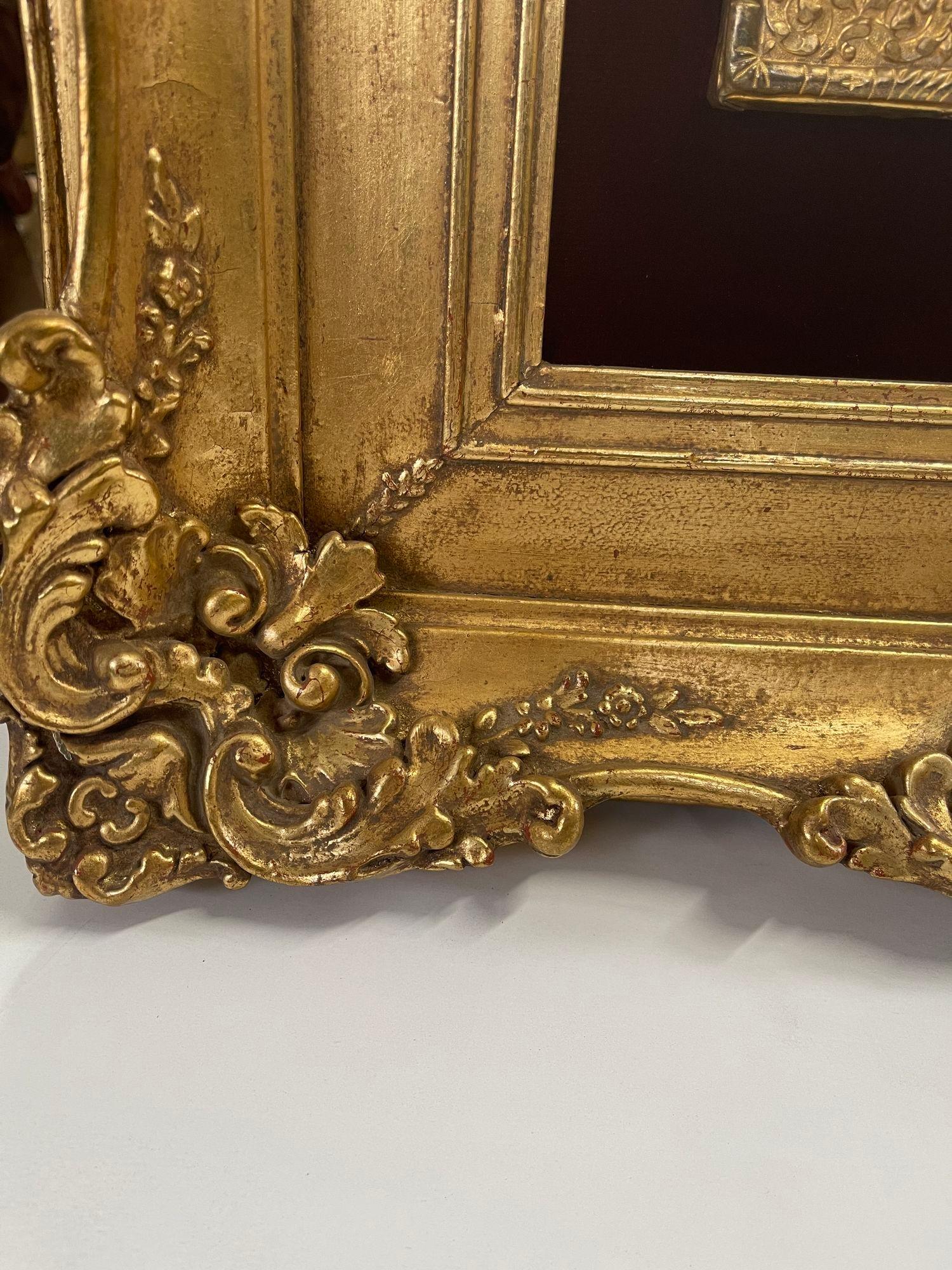Icone russe del XIX secolo raffiguranti il Cristo Pantocratore con cornice in metallo dorato e dorata in vendita 5