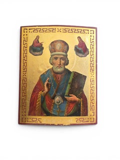 19th Century Russian Icon of Saint Nicholas