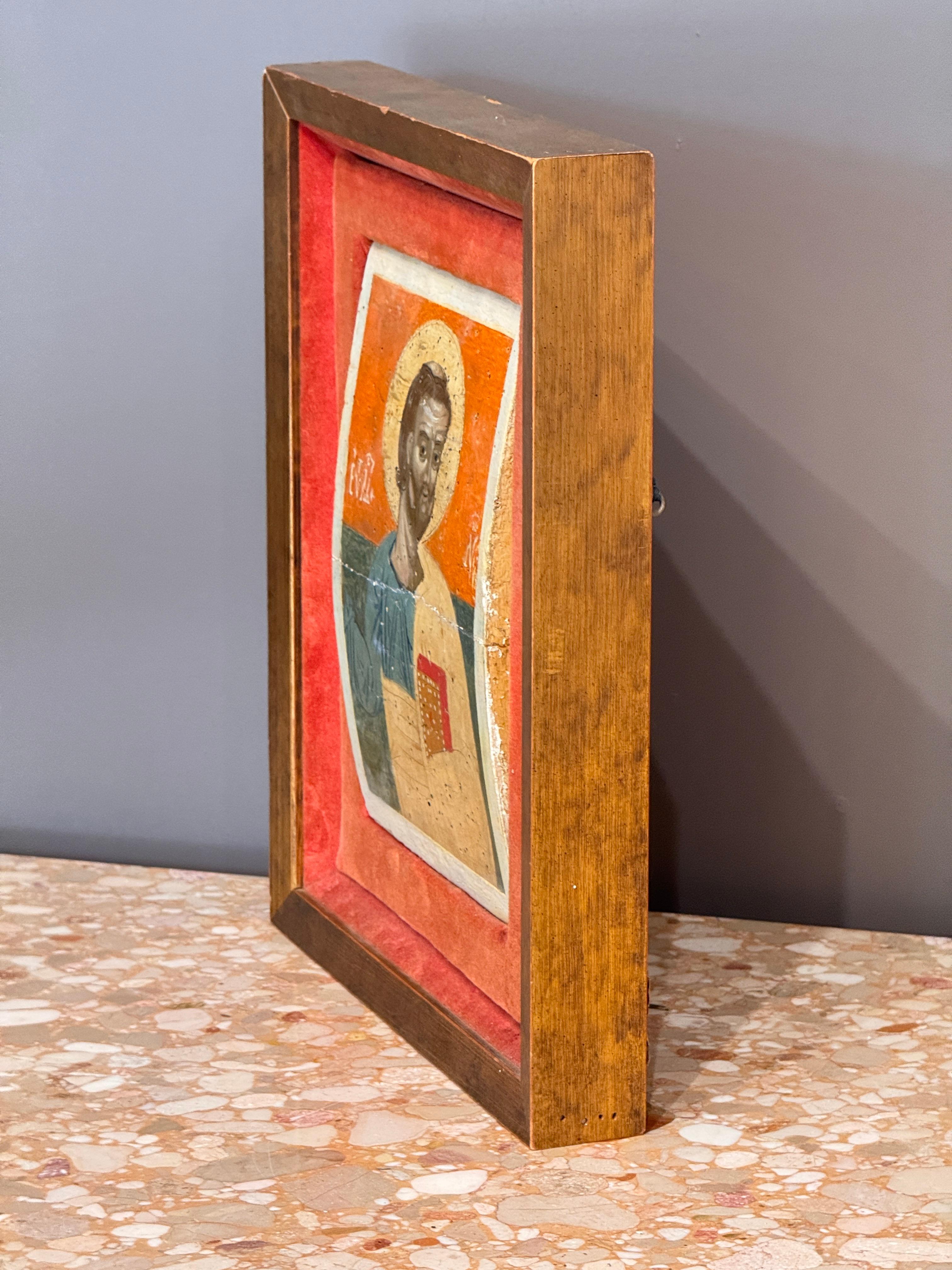 19th Century Russian Icon of St. Luke the Evangelist For Sale 1