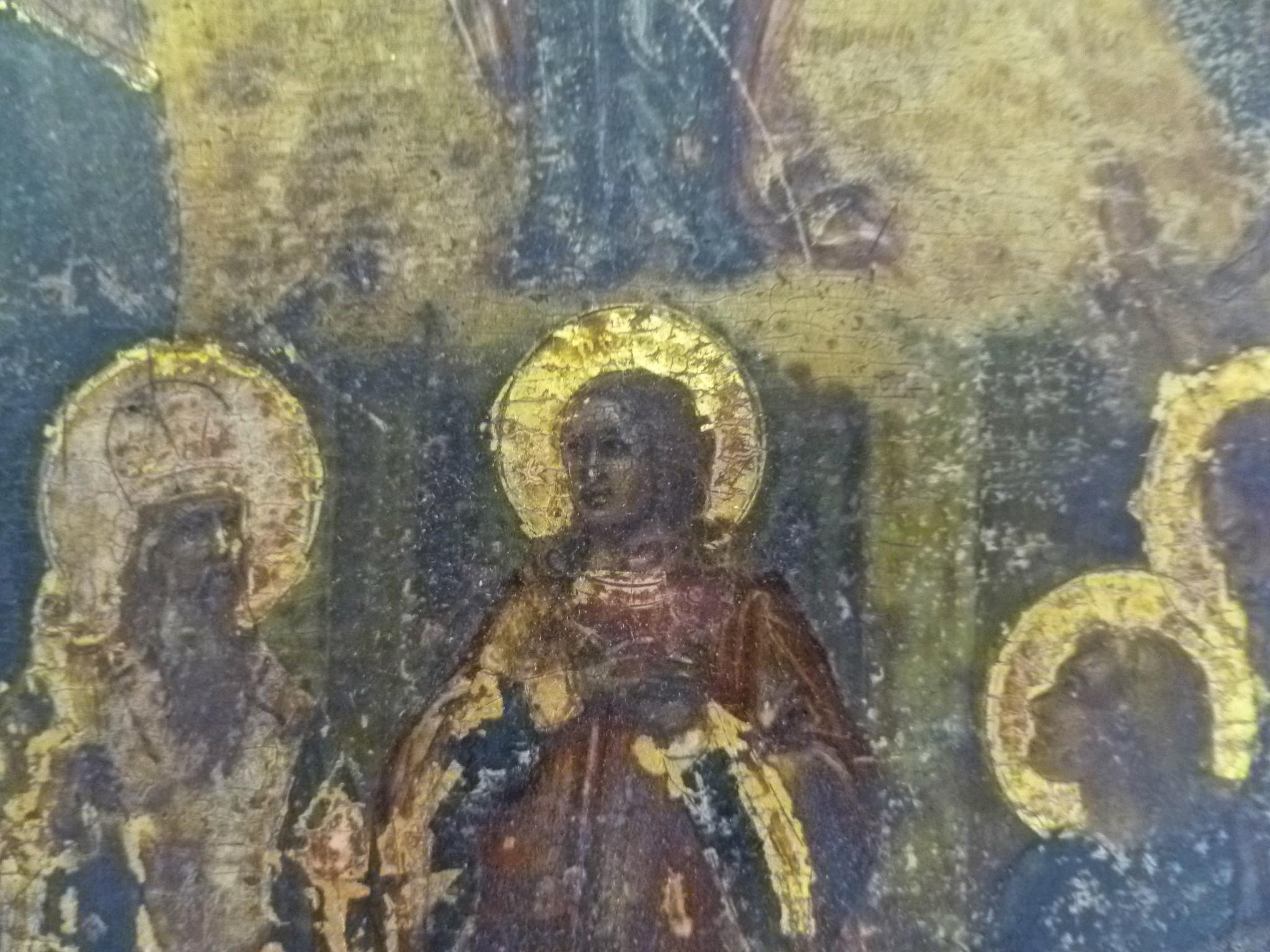 19th Century Russian Icon of The Protection of the Mother of God, Theotokos 3