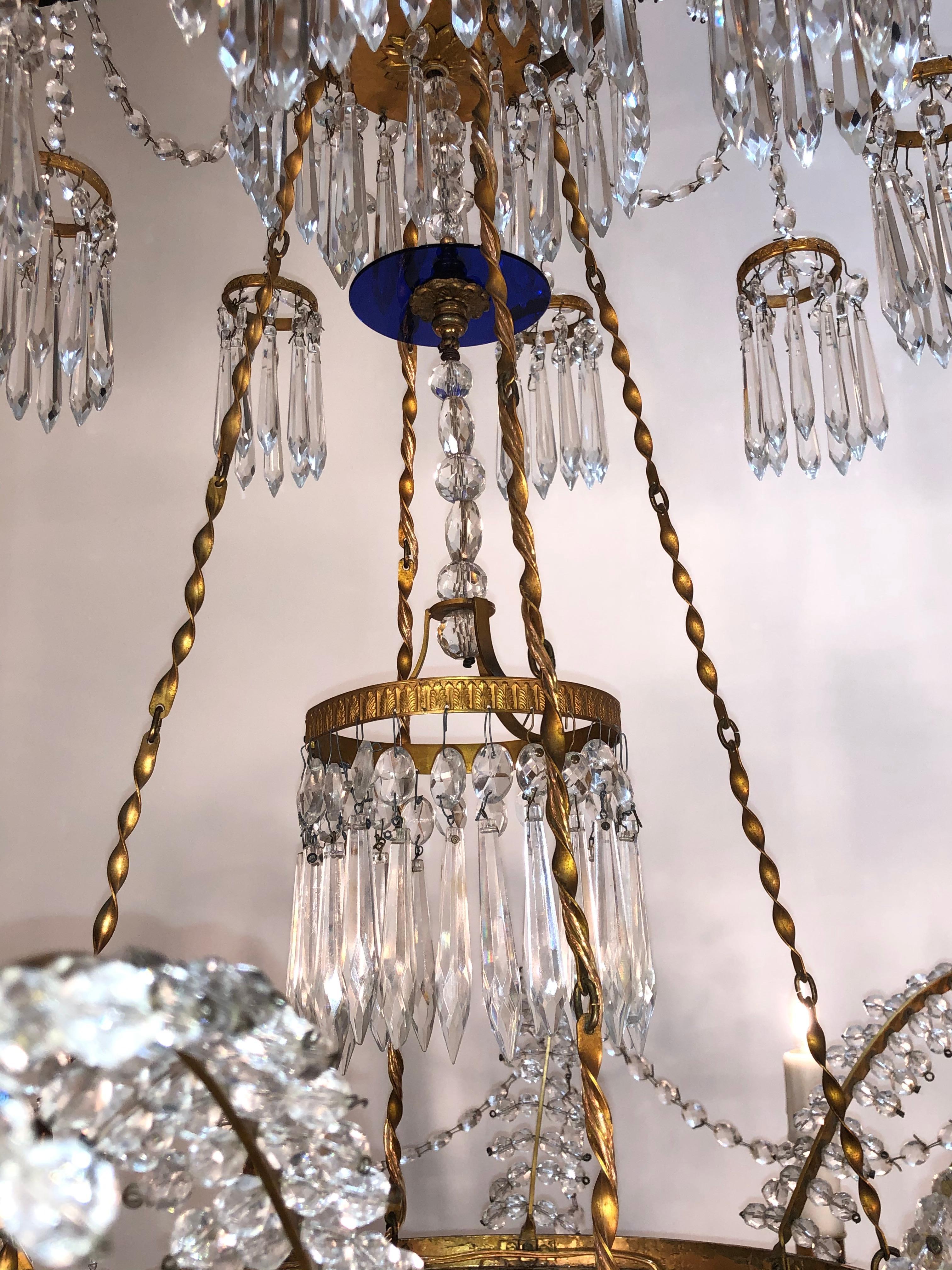 Neoclassical 19th Century Russian Imperial Style Chandelier