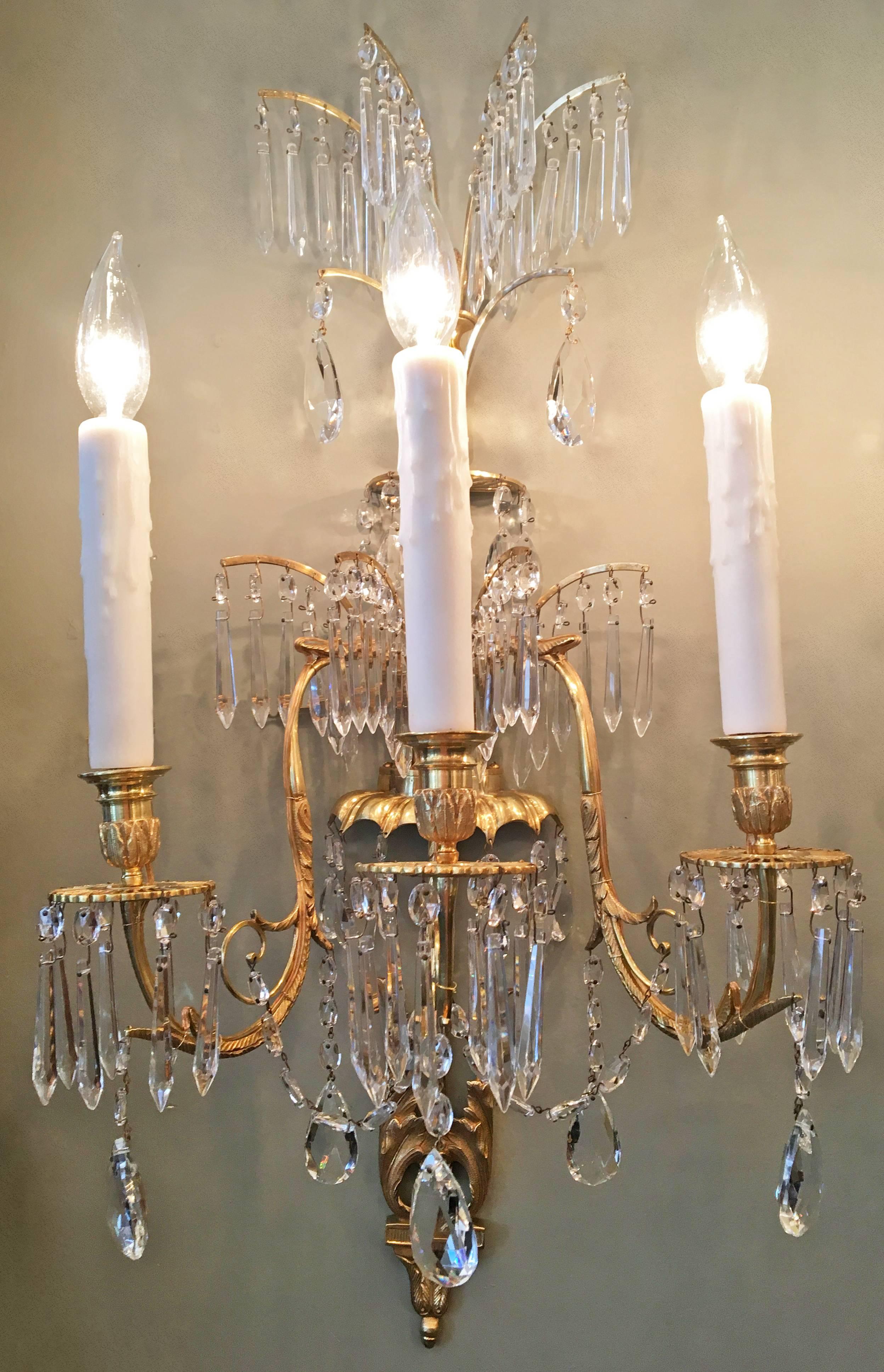 Neoclassical 19th Century Russian Imperial Style Sconces