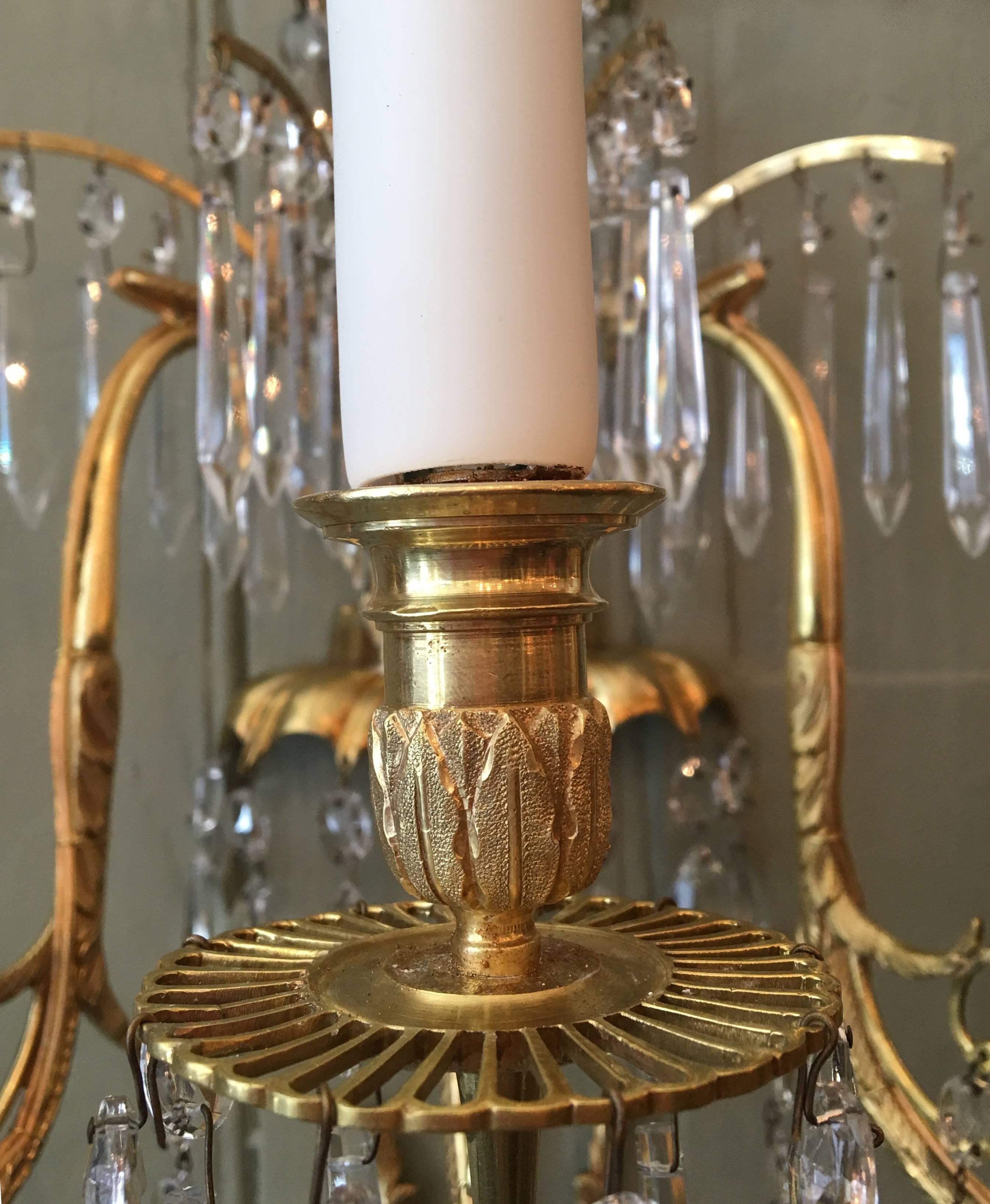 Bronze 19th Century Russian Imperial Style Sconces