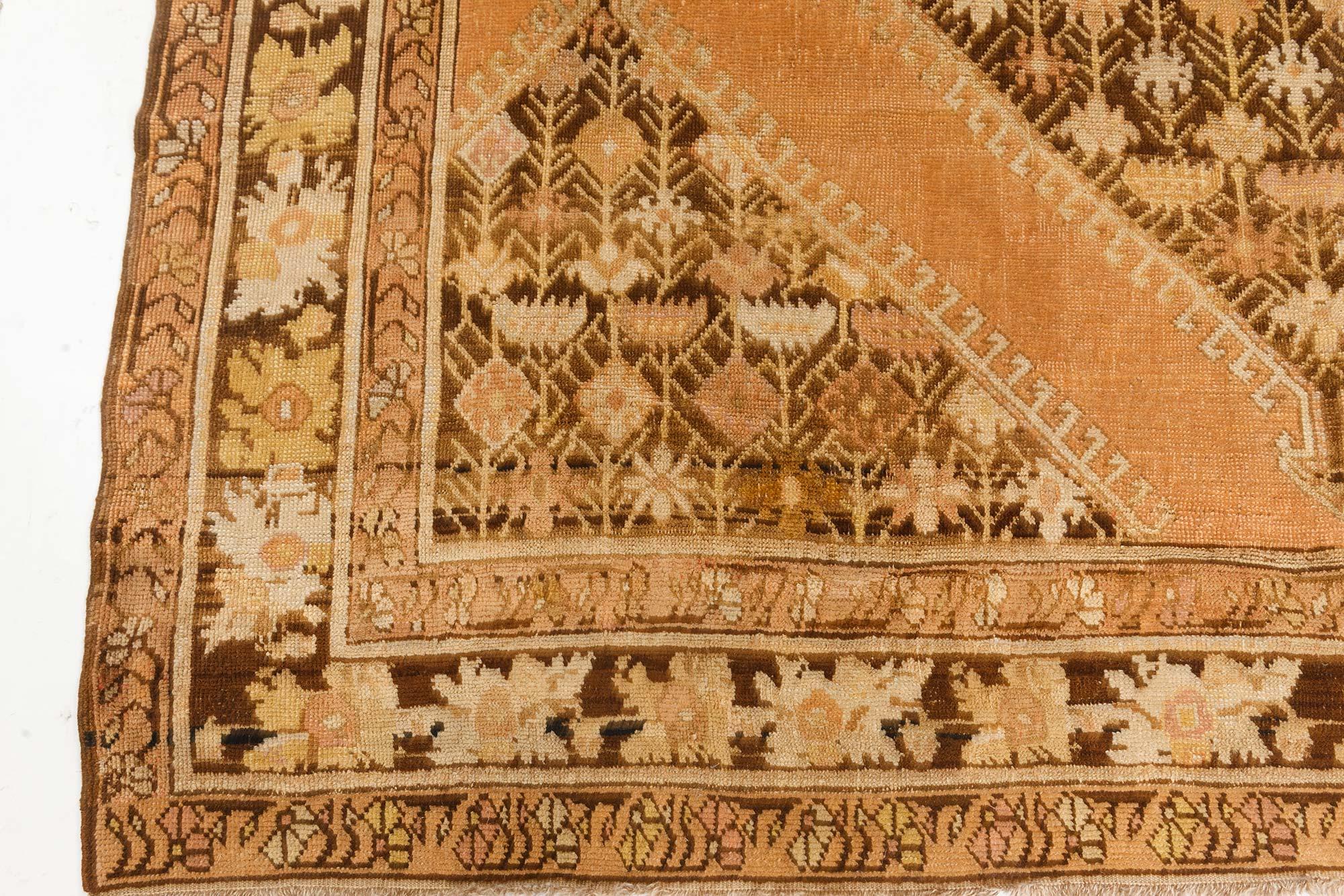 19th Century Russian Karabagh Handmade Wool Rug For Sale 3