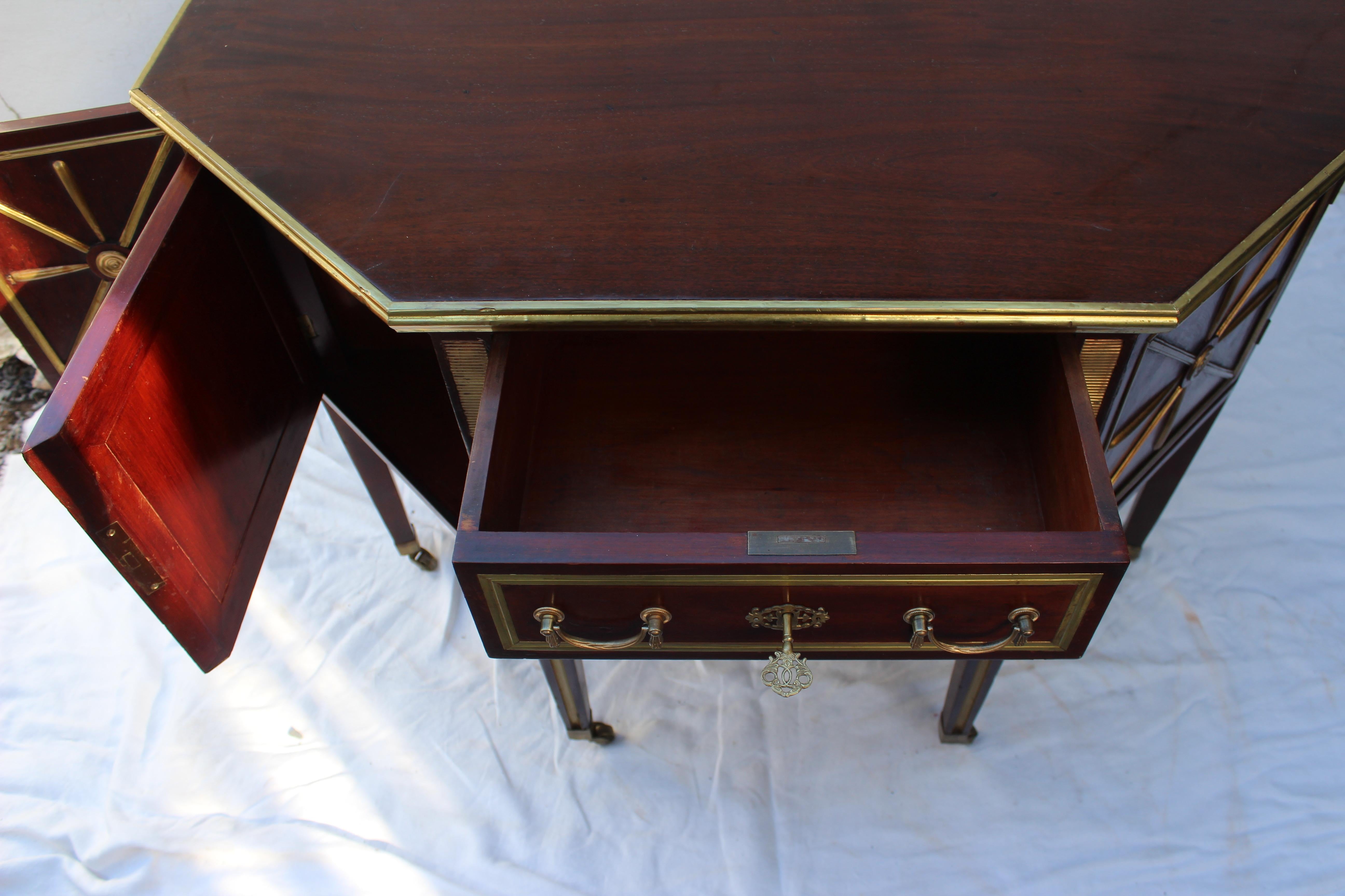 19th Century Russian Mahogany Brass-Mounted Partners Desk 1