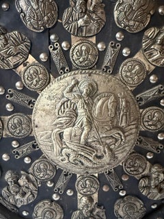 19th Century Russian Military Wooden Powder Flask