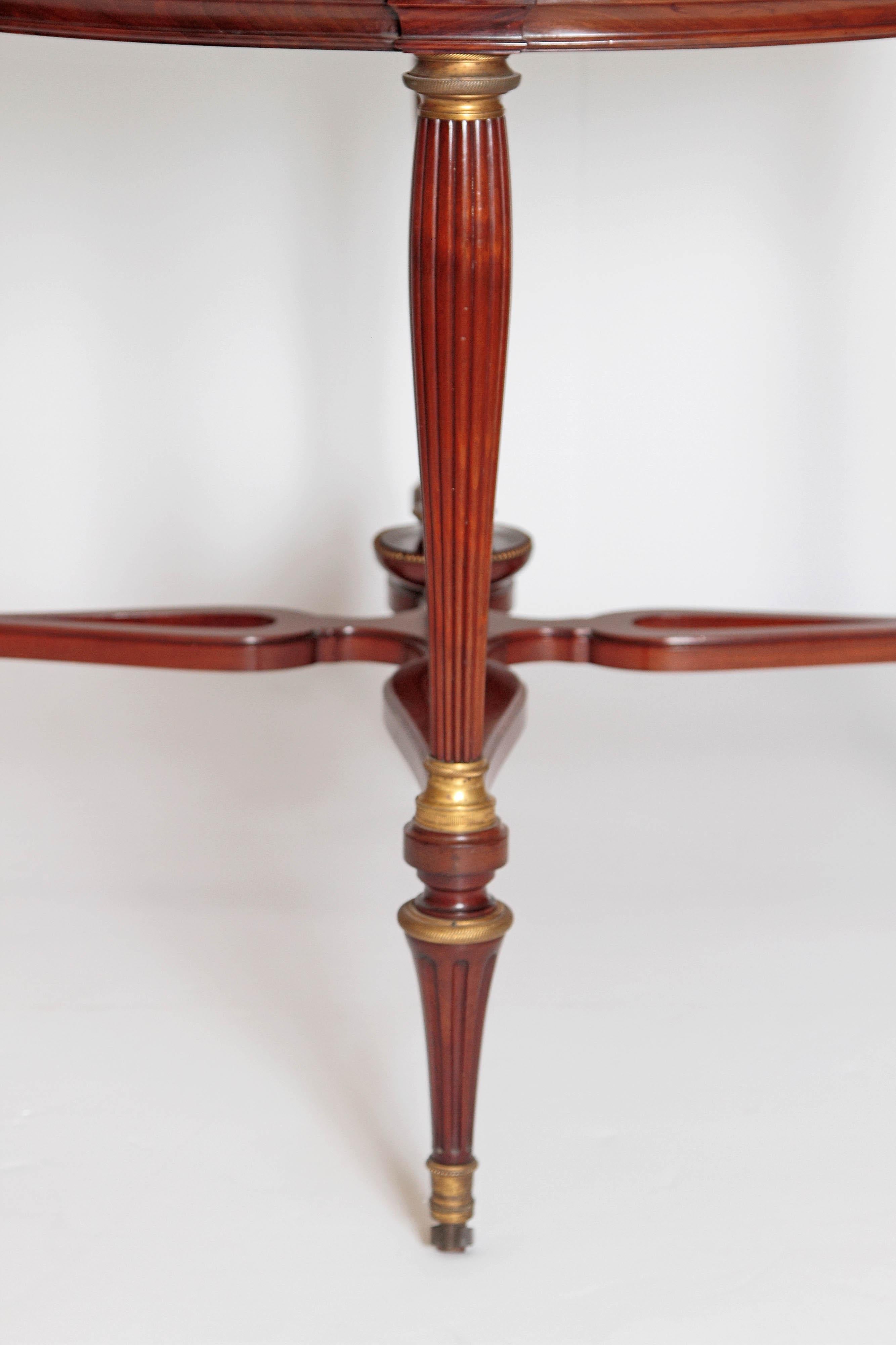 19th Century Russian Neoclassical Centre Table with Burled Walnut Top 2