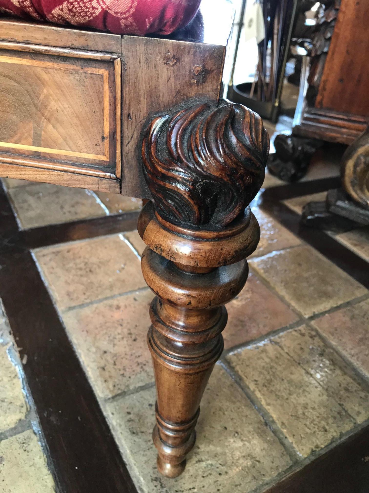 Hand-Carved 19th Century Russian Officer Chairs for a Desk Side Chair Hallway Neoclassical