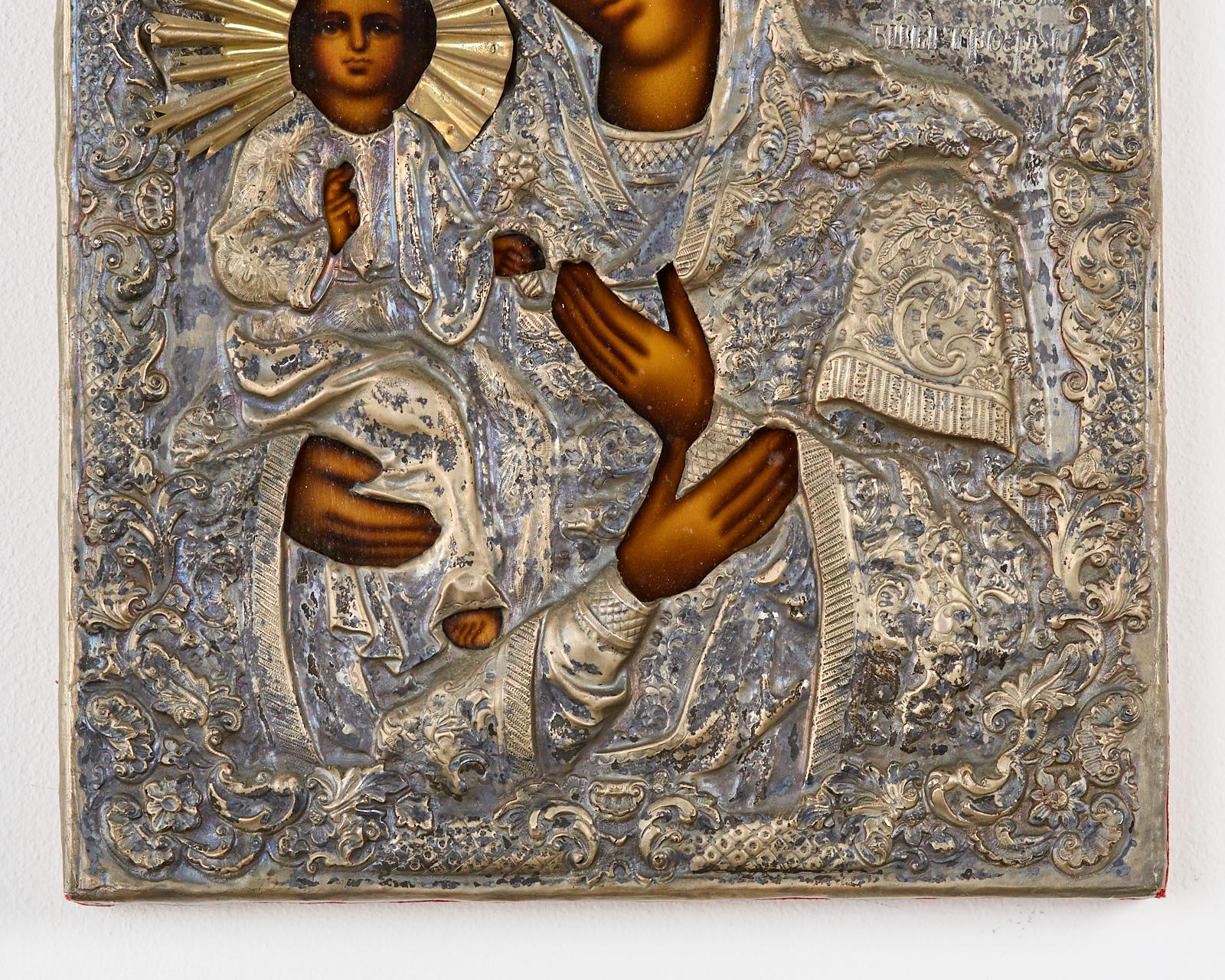 russian icon madonna and child